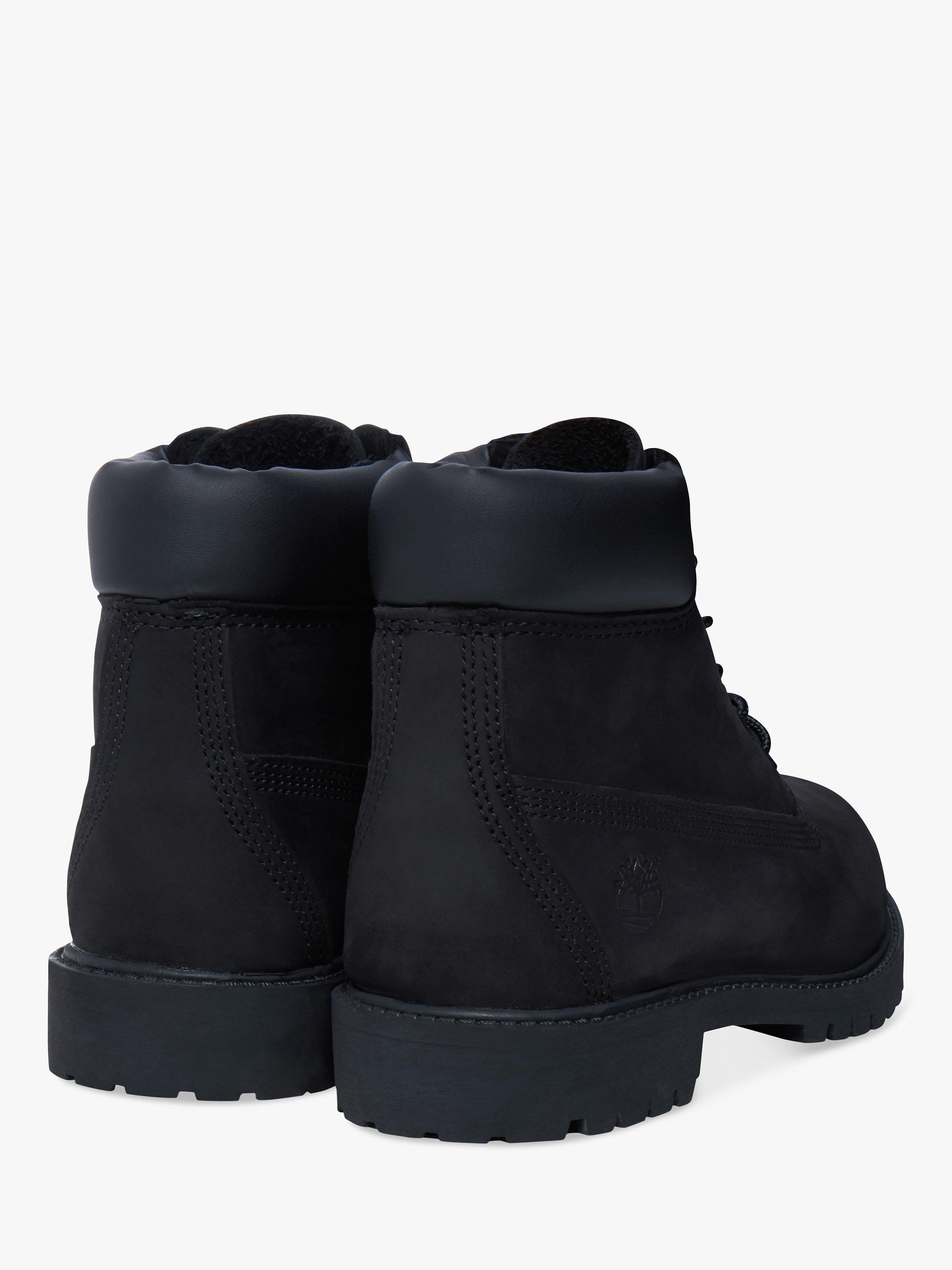 Childrens black timberland boots best sale