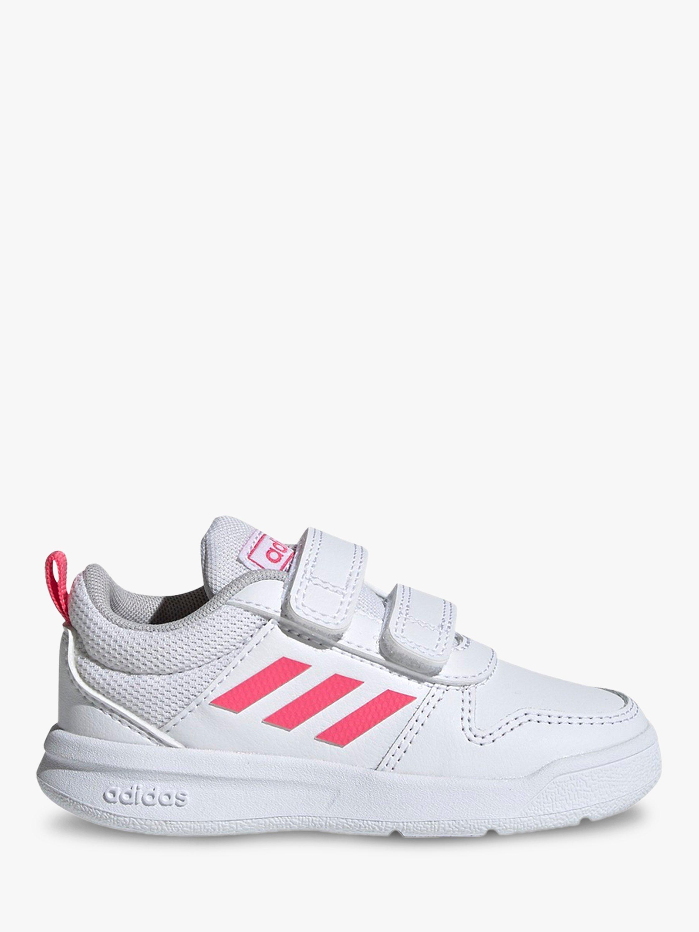 adidas Kids' Tensaurus Riptape Running Shoes, Ftwr White/Real Pink