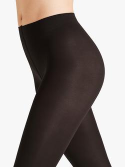 FALKE Seidenglatt Matte 40 Denier Tights, Jet - view 2, Jet