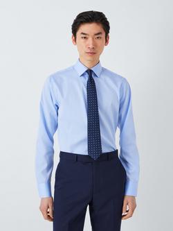 John Lewis Dot Silk Tie - view 2, Navy