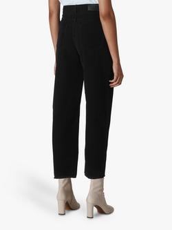 Whistles High Waist Corduroy Trousers, Black - view 2, Black