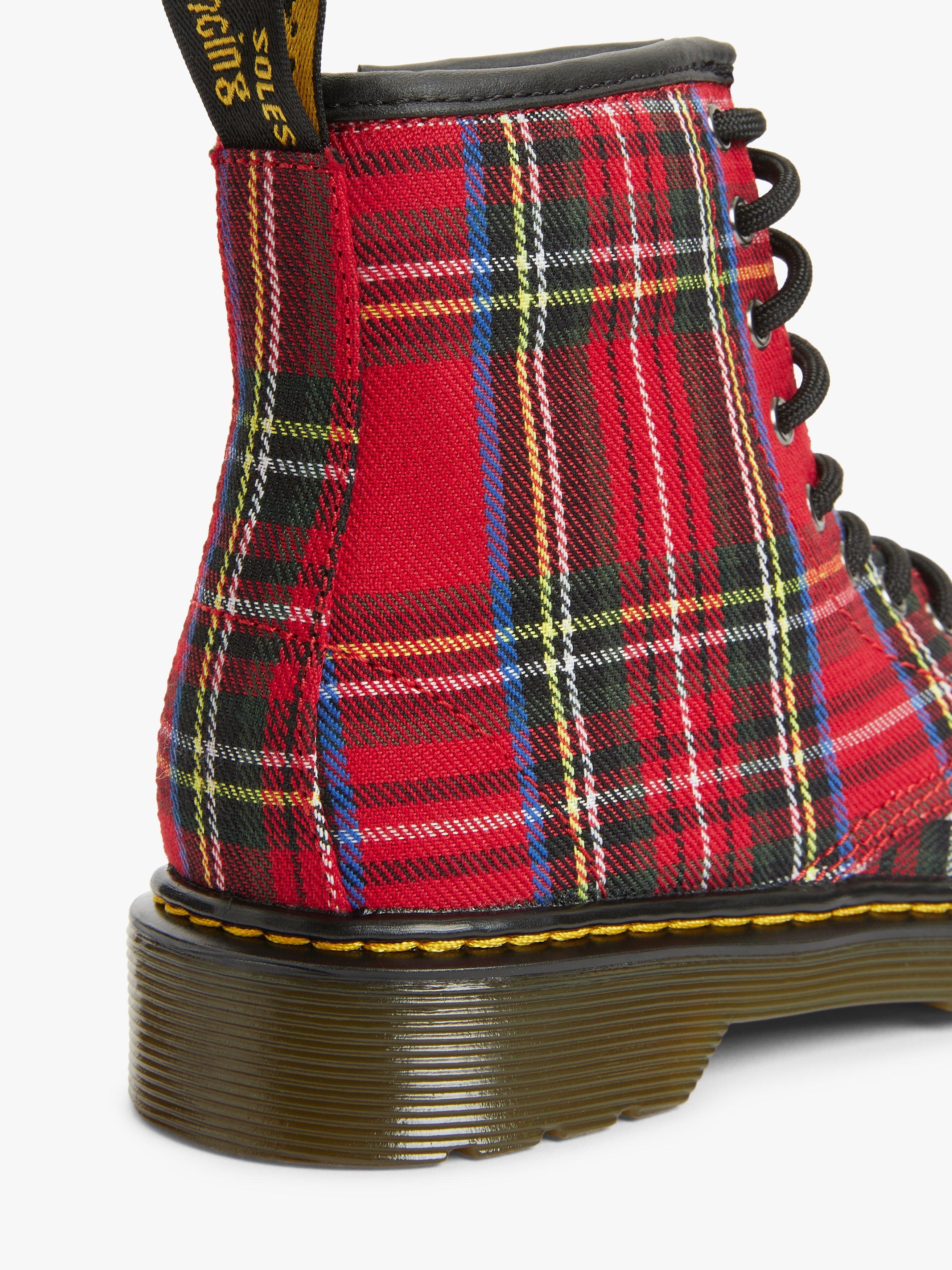 Doc martens tartan boots online