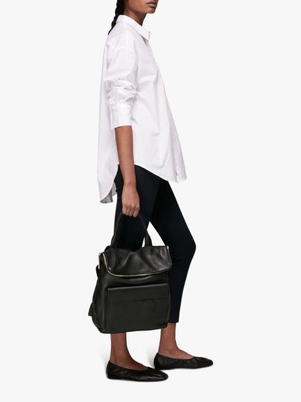 Whistles Verity Large Leather Backpack - view 2, Black