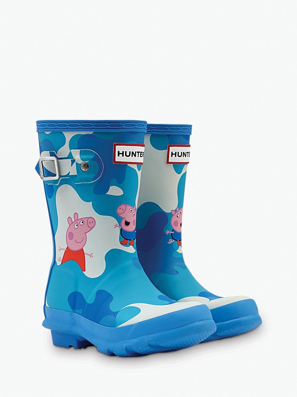 Hunter Children s Peppa Pig Muddy Puddles Wellington Boots