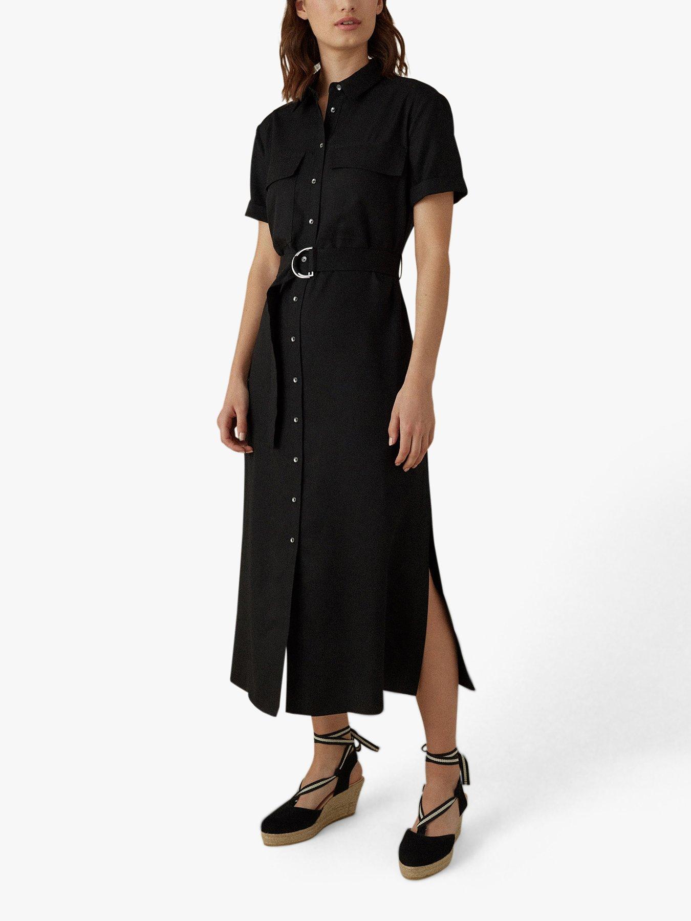Karen Millen Utility Shirt Dress, Black