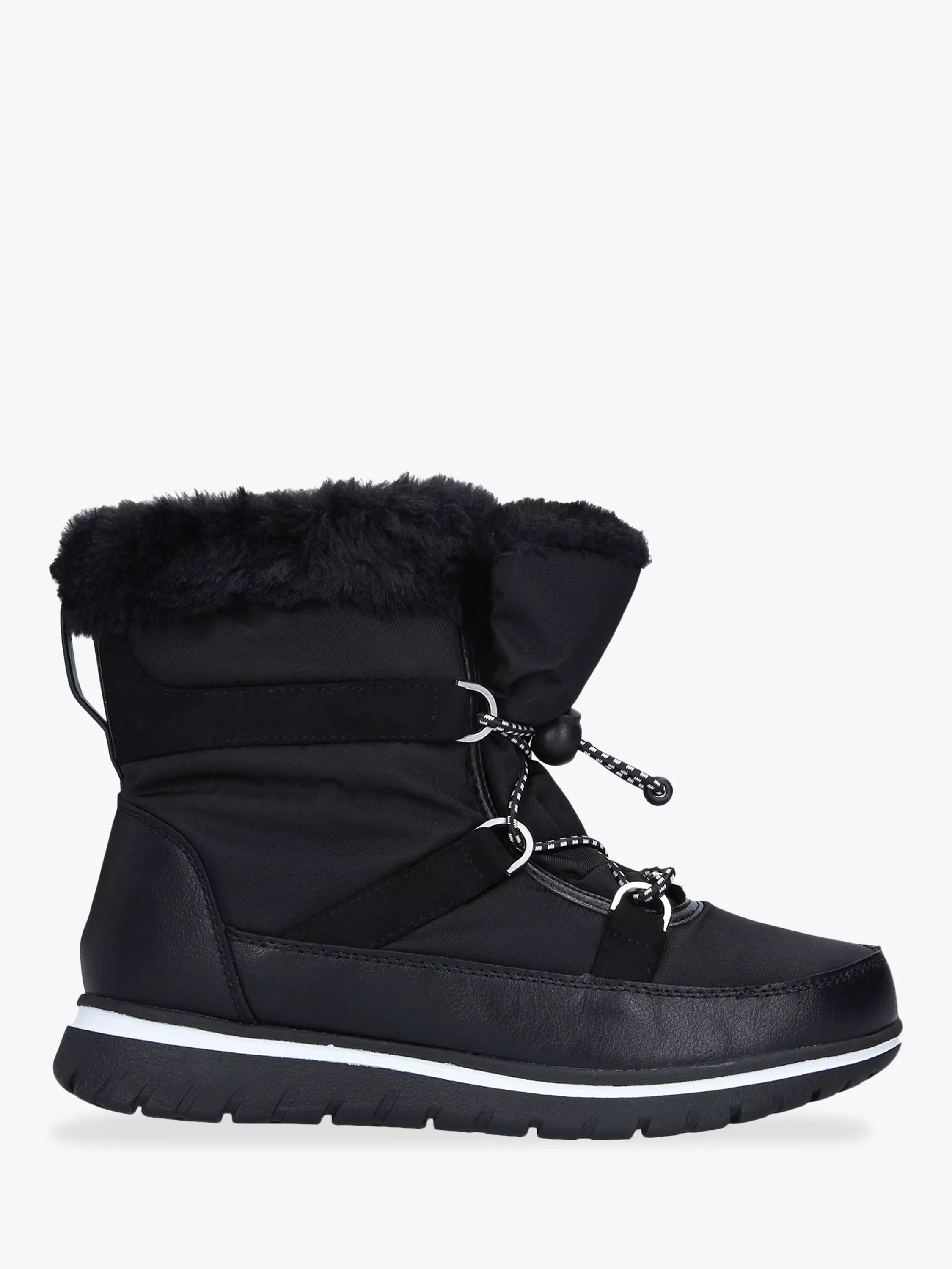 Carvela Comfort Ruby Drawstring Snow Boots Black