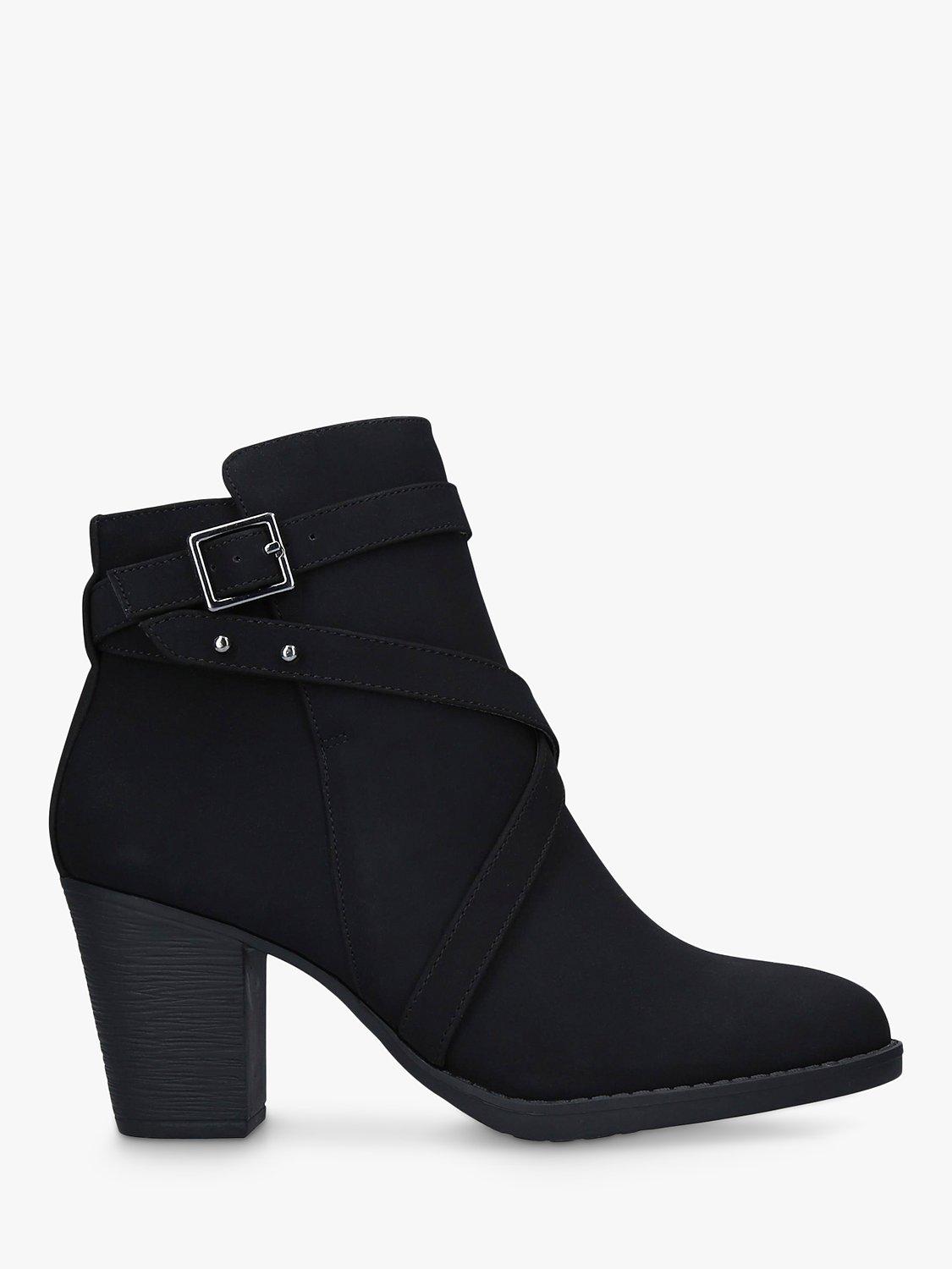 Carvela Comfort Tara Block Heel Ankle Boots, Black