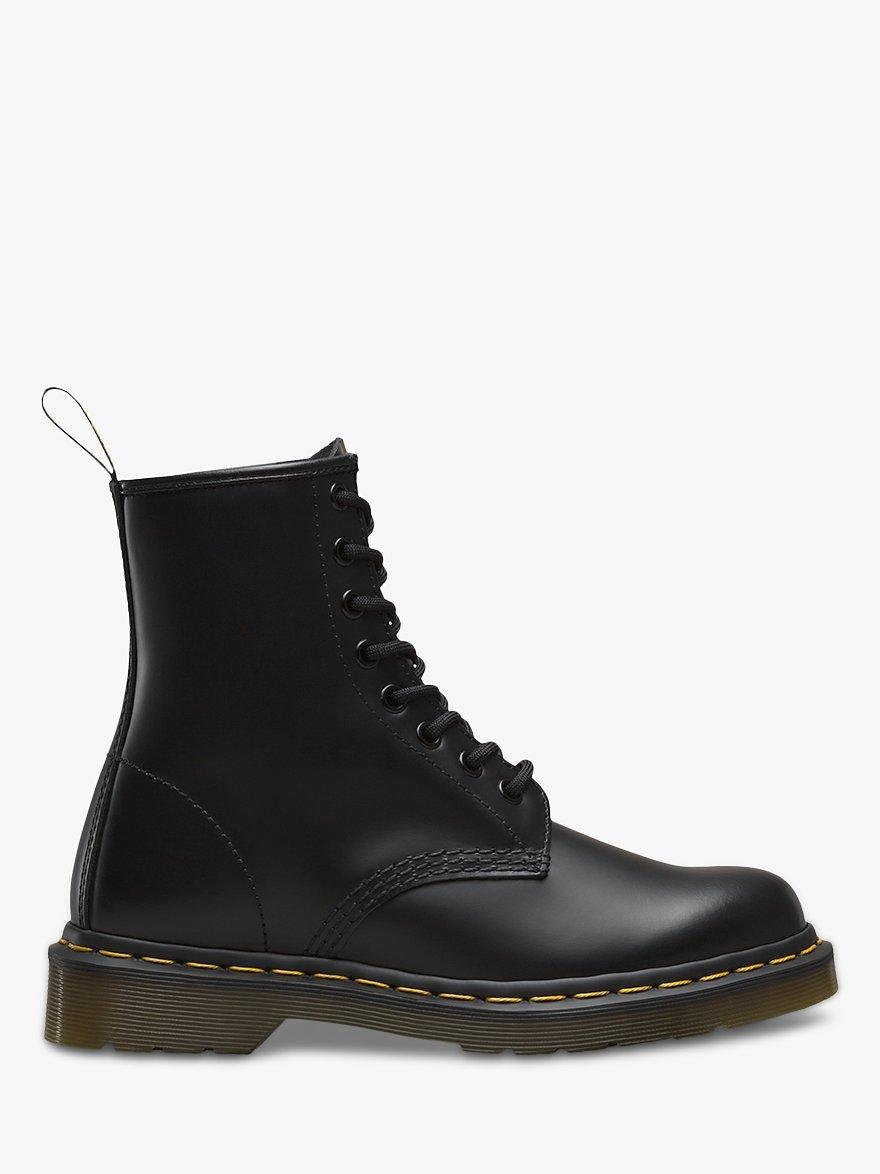 Dr Martens 1460 Vintage Lace Up Boots Black Smooth