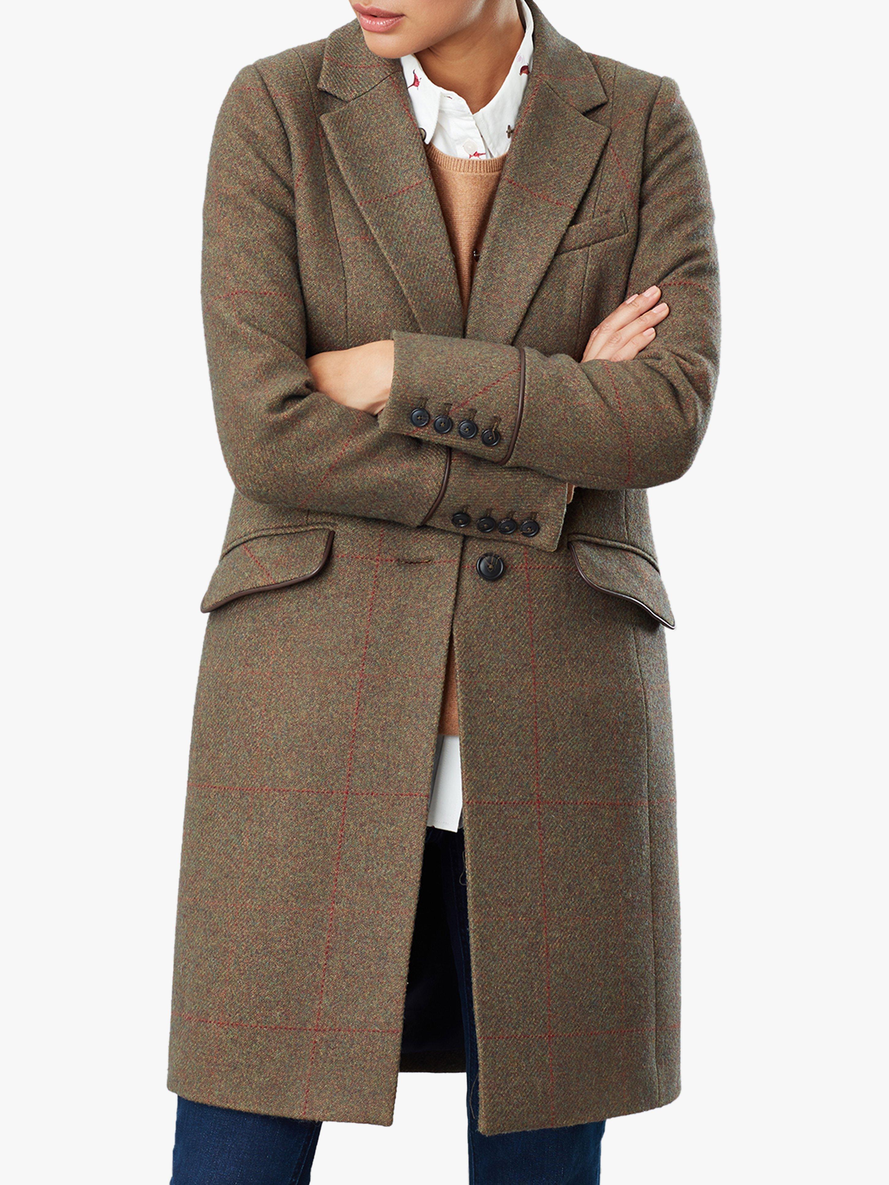 Joules Langley Tweed Longline Coat