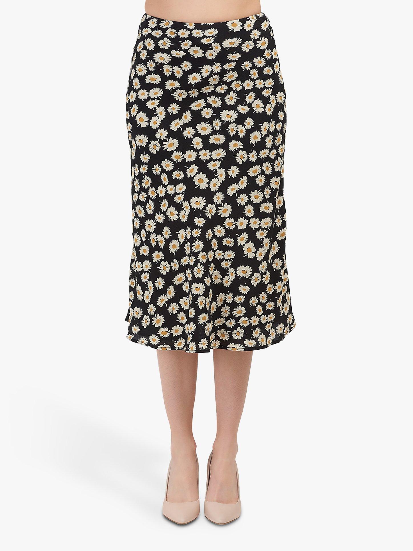 Rails London Daisy Print Skirt, Black