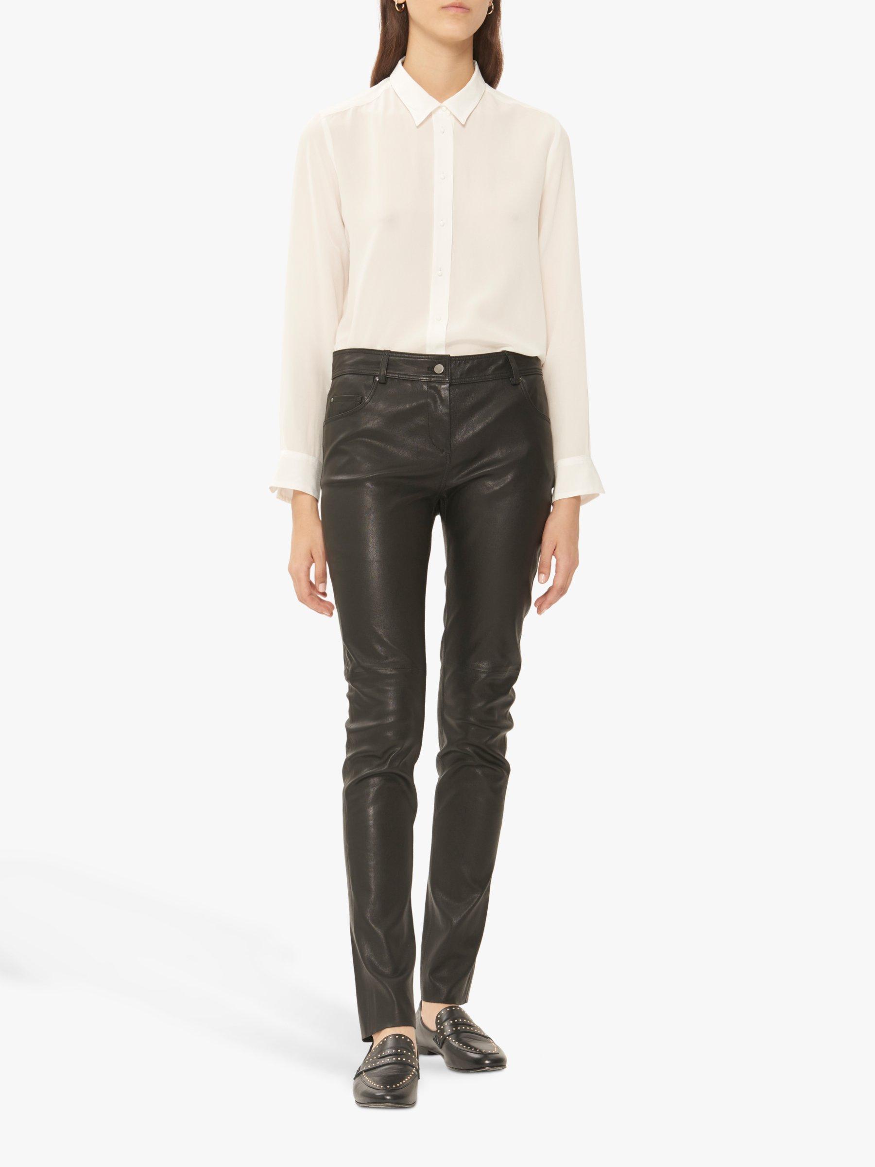 Gerard Darel Neyl Leather Jeans, Black