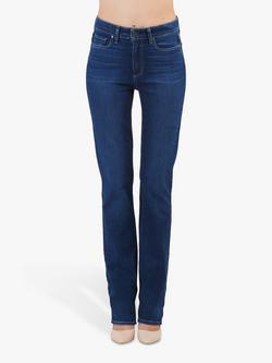 PAIGE Hoxton High Rise Straight Leg Jeans, Brentwood Mid Wash - view 2, Brentwood Mid Wash