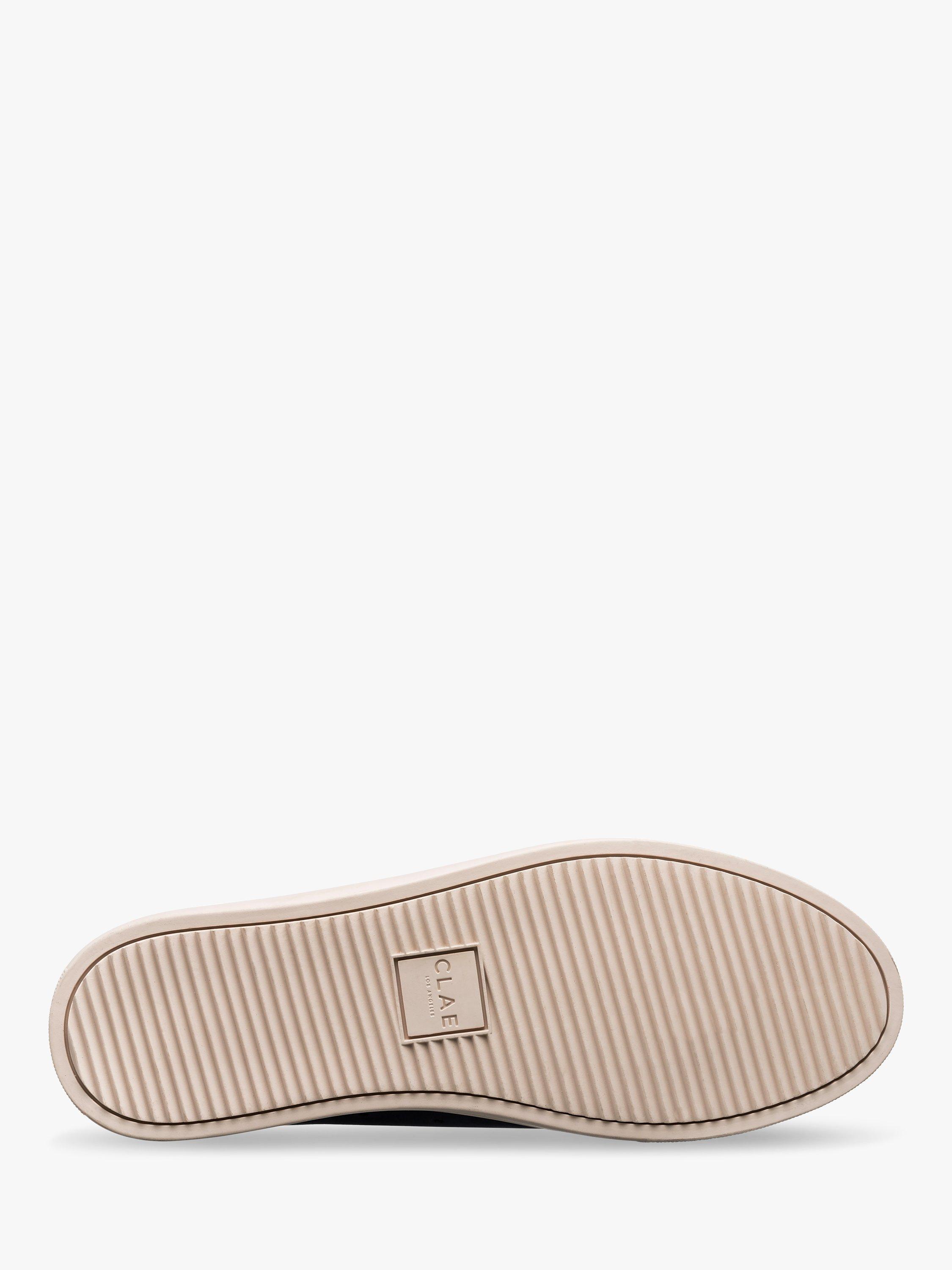 Product image 2 of 4, which shows CLAE Bradley Essentials Leather Trainers, Black Milled Leather, 7