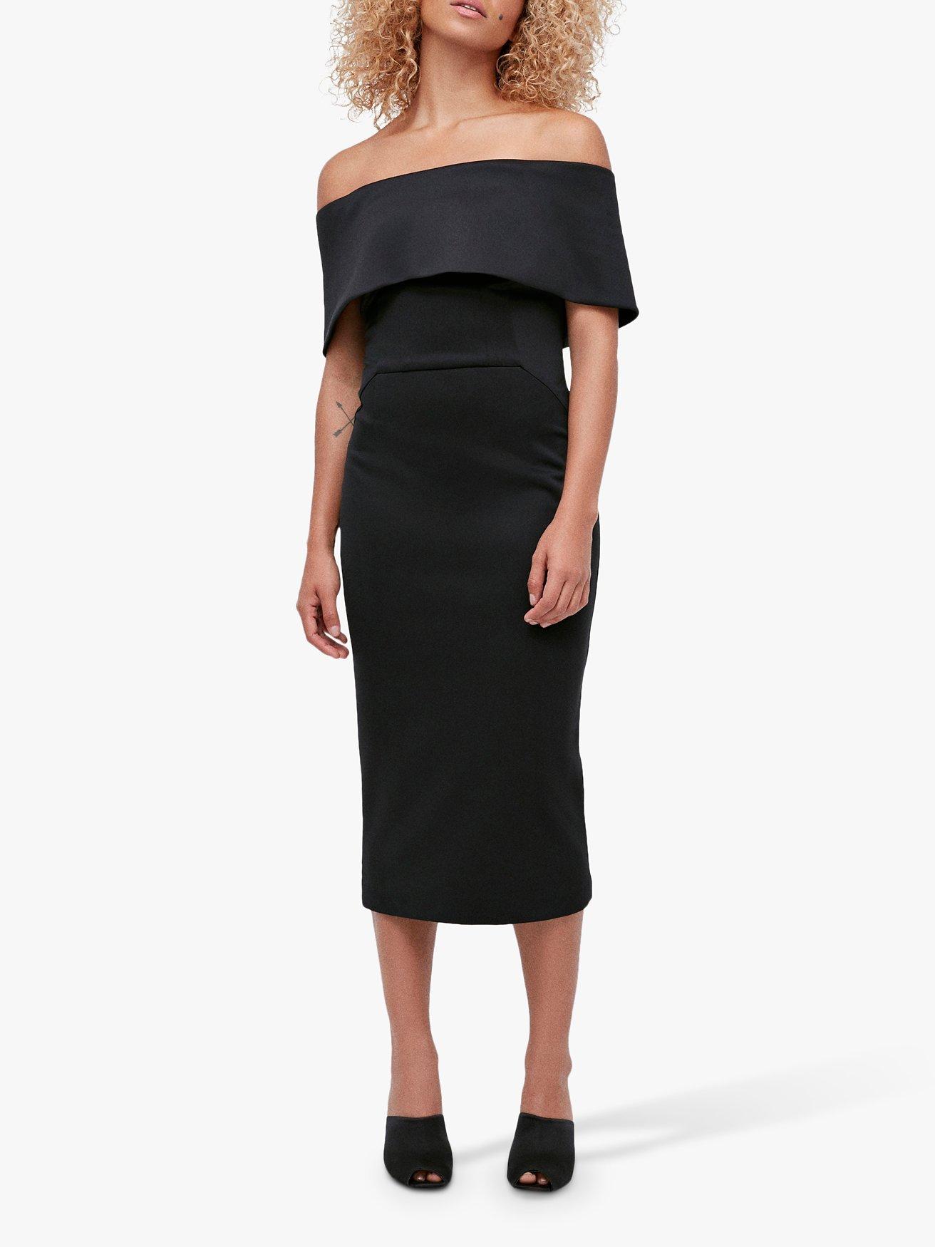 Coast black bardot dress on sale