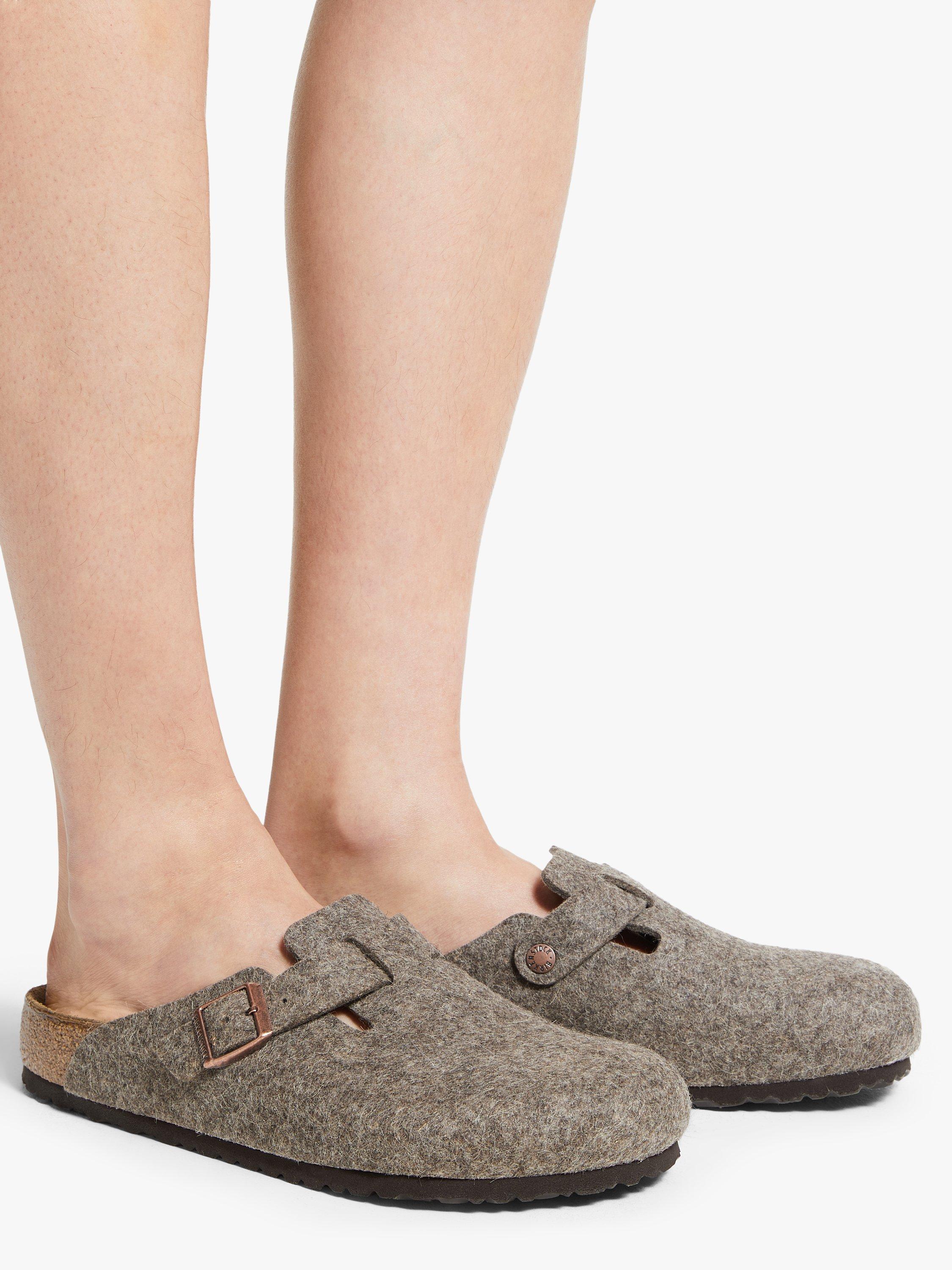 Birkenstock Wool Boston Clogs, Cocoa