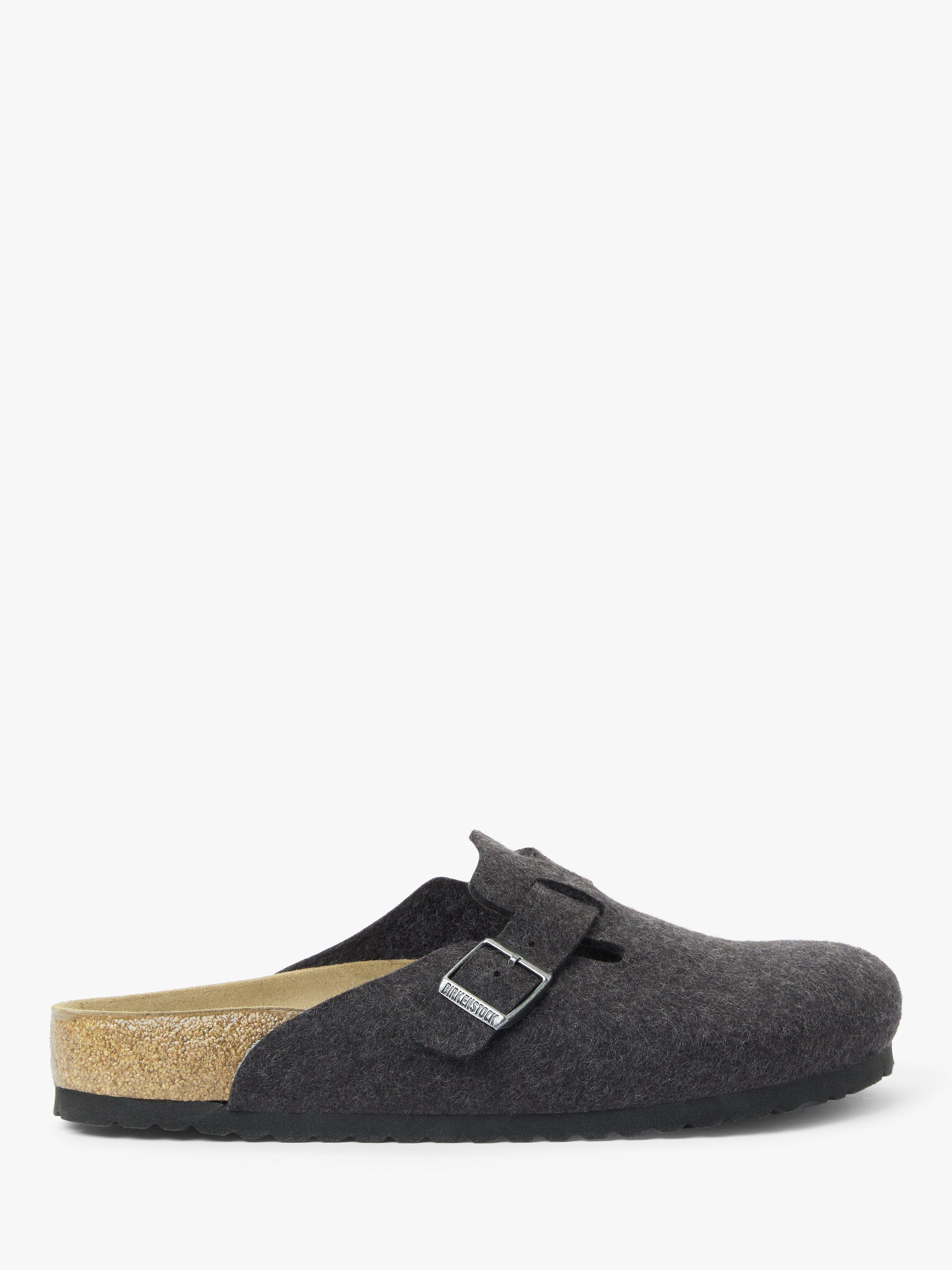 Birkenstock Wool Boston Clogs, Anthracite, 7