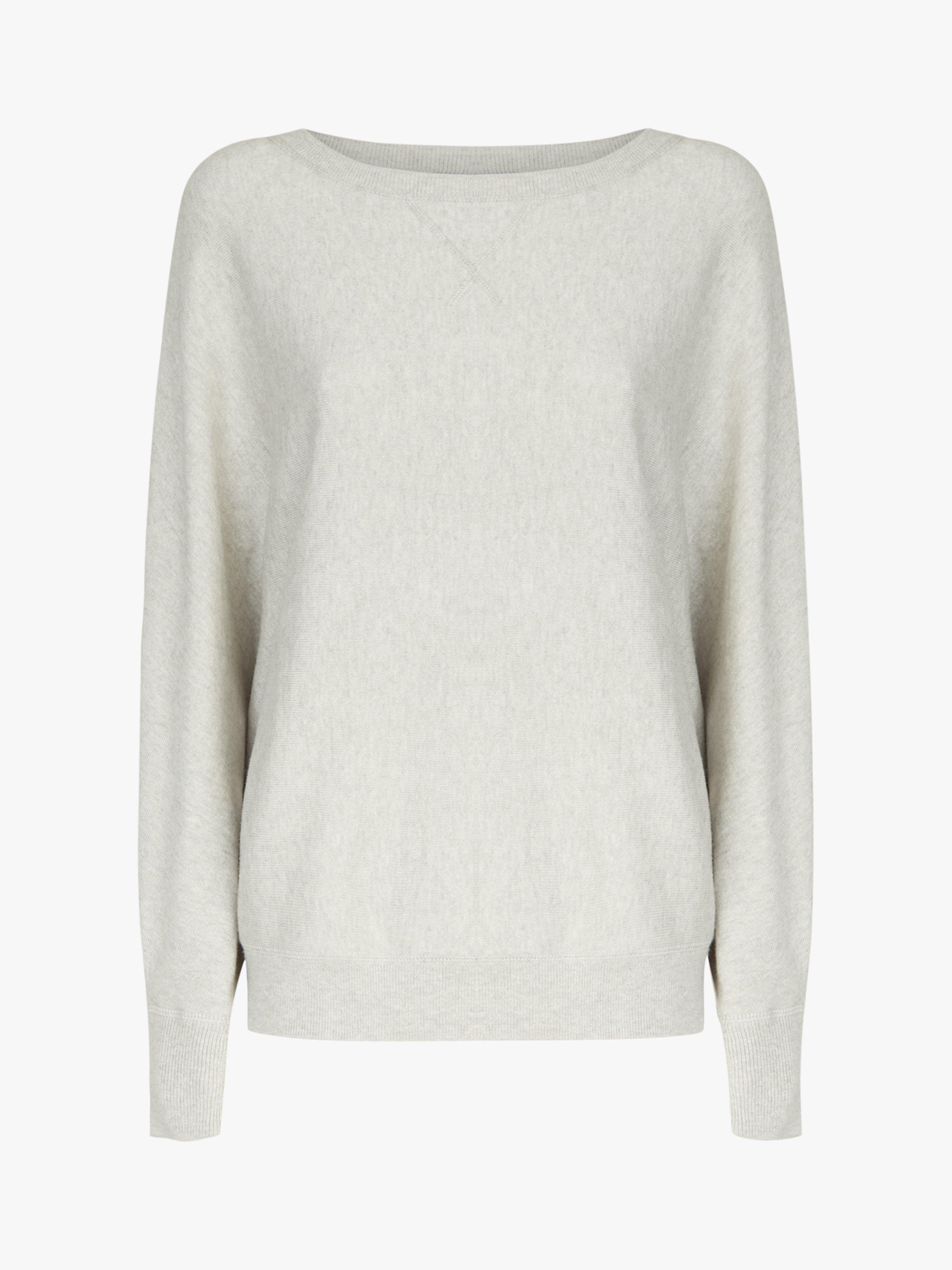 NRBY Sleepy Joe Cotton and Cashmere Blend Sweater, Silver Grey