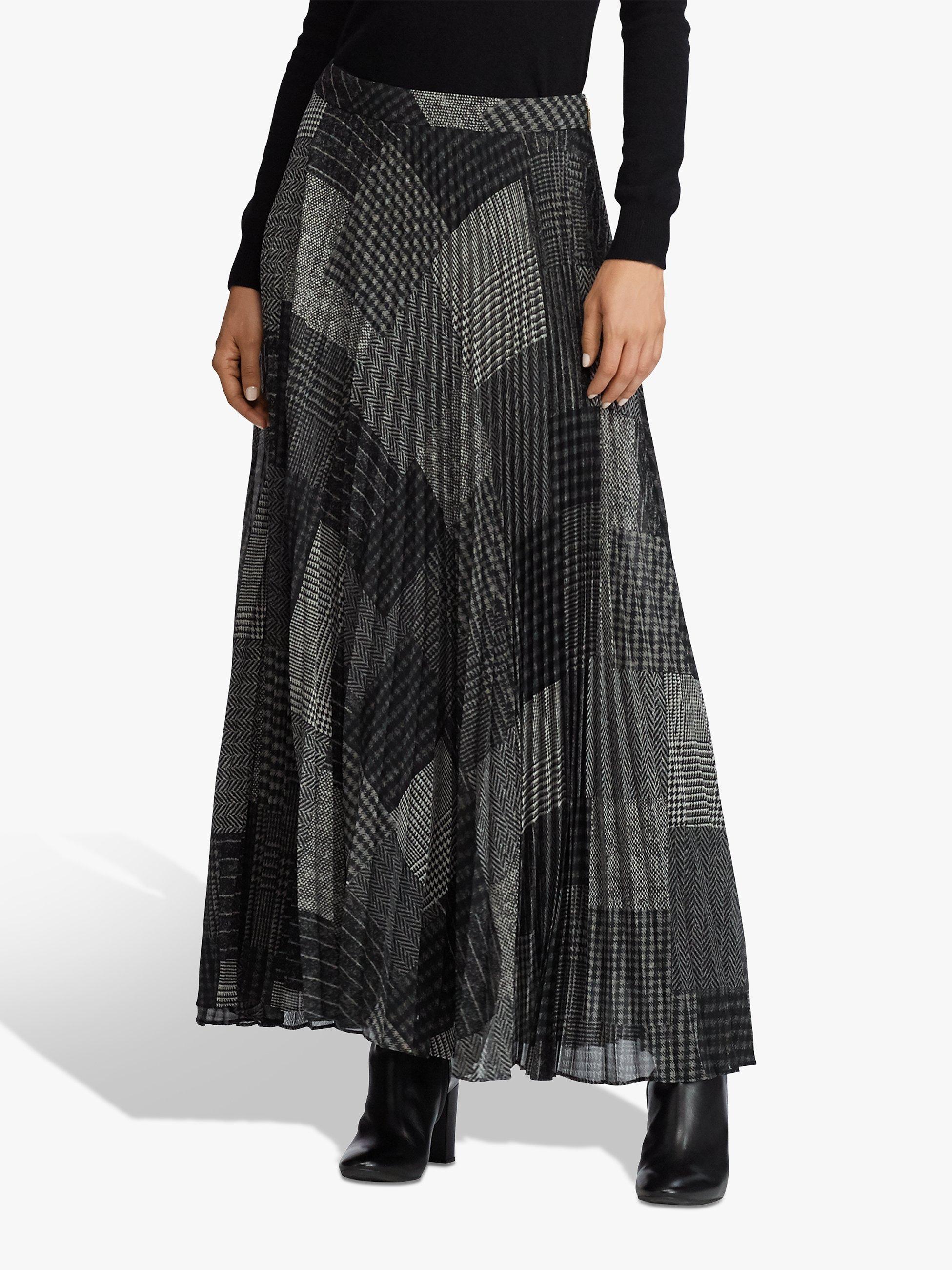 Lauren Ralph Lauren Vanetta Full Skirt, Polo Black/Multi
