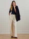 Lauren Ralph Lauren Judy Boat Neck Top, Lauren Navy