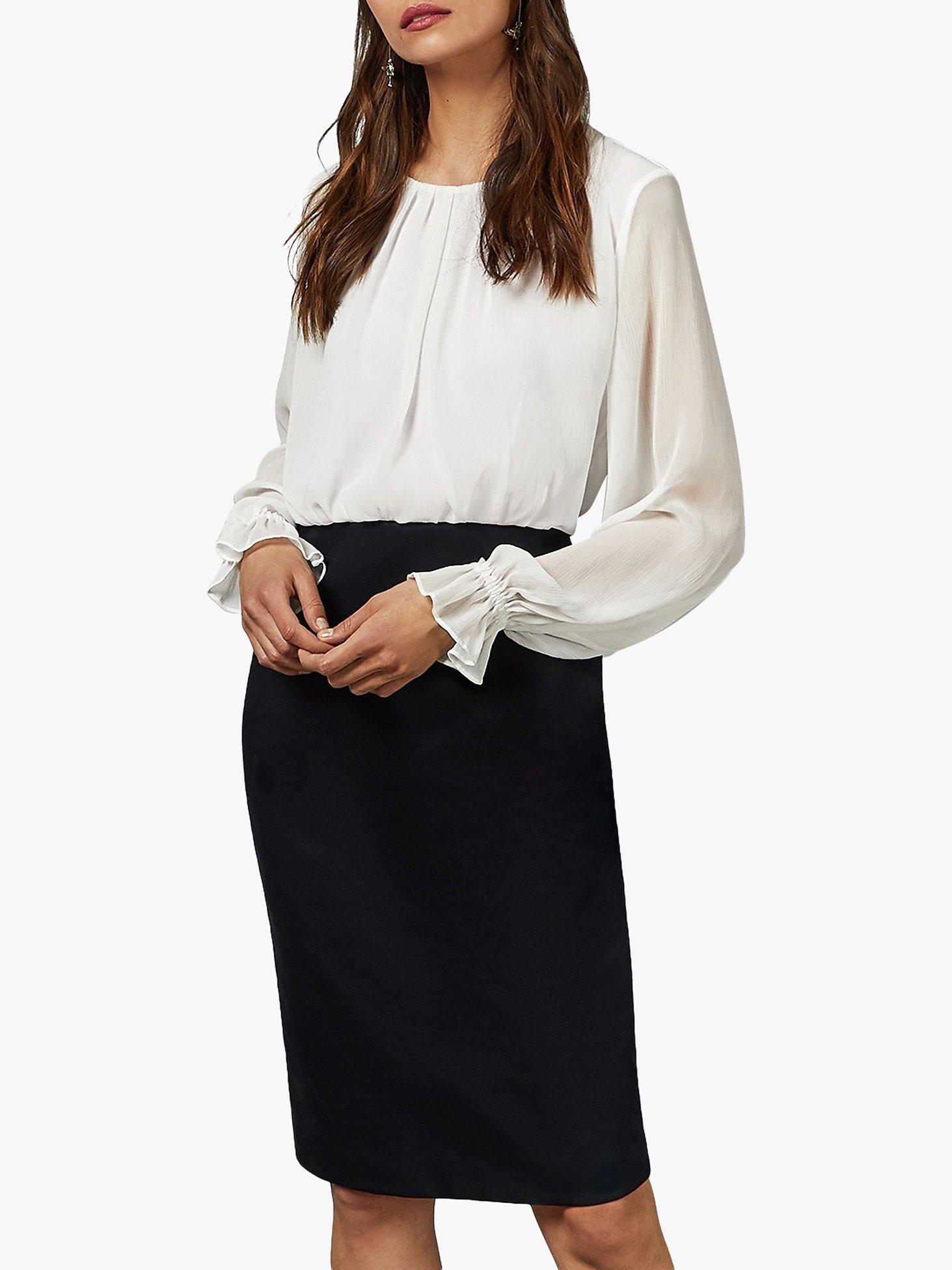 Ted Baker Lizzata Pencil Skirt Midi Dress, Dark Blue