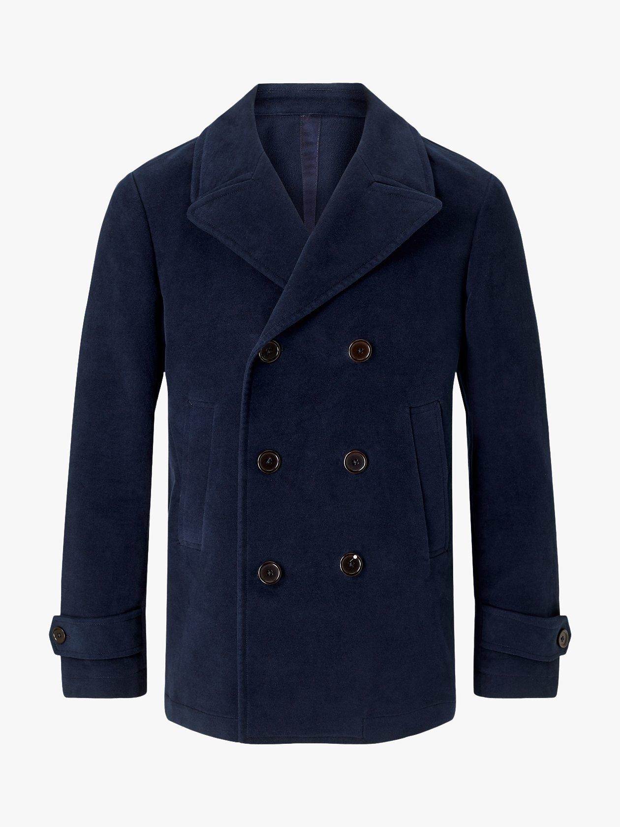 Jigsaw Walker Moleskin Peacoat French Navy