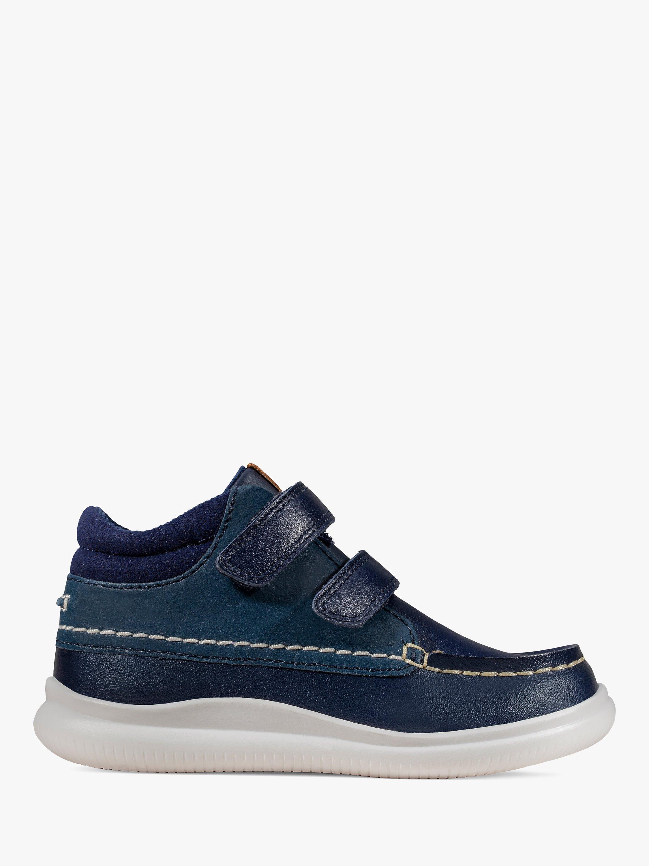 Clarks Kids' Cloud Tuktu Hi-Top Trainers, Navy