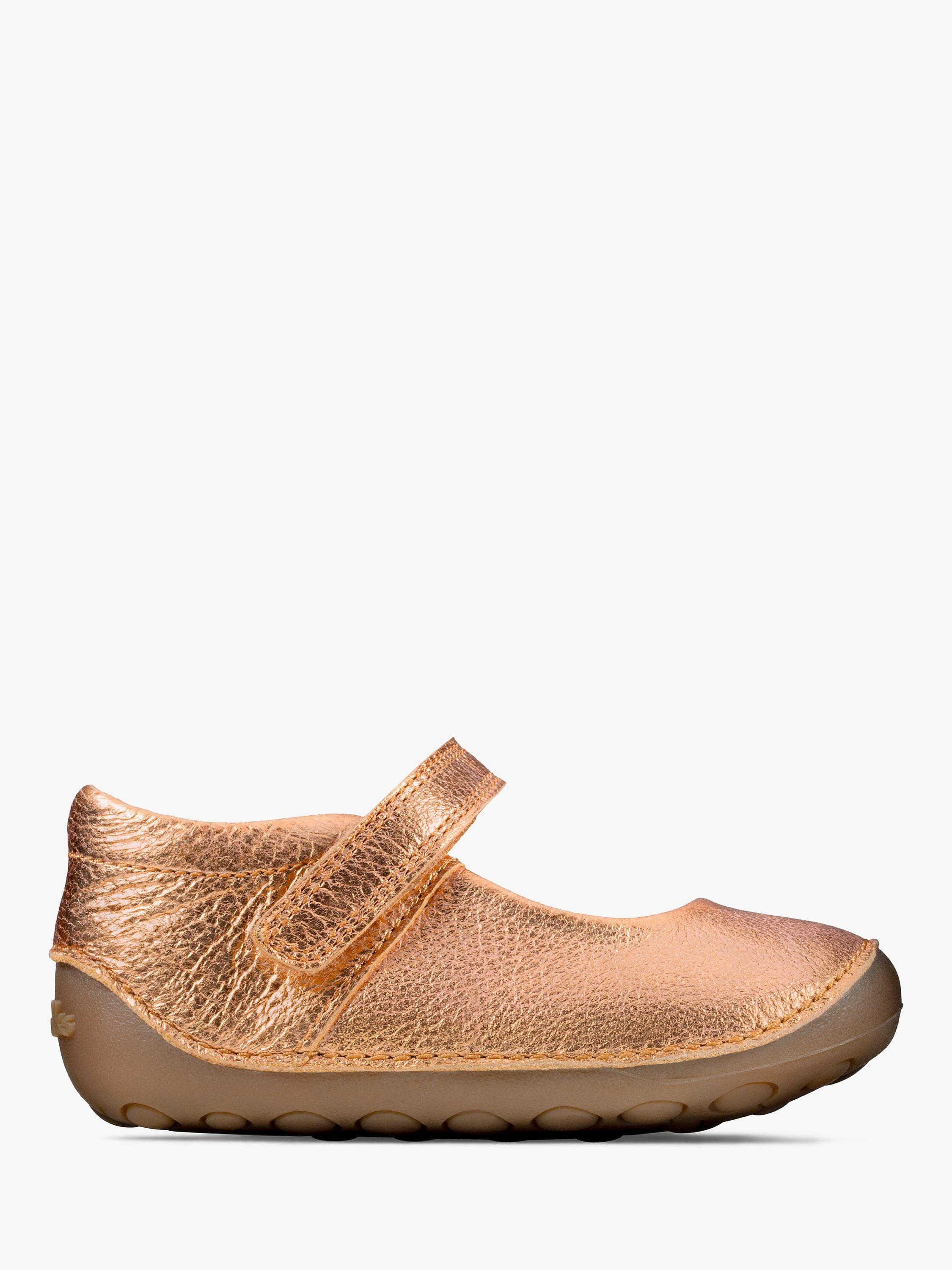 Clarks Junior Tiny Mist Pre-Walker Shoes, Metallic Bronze