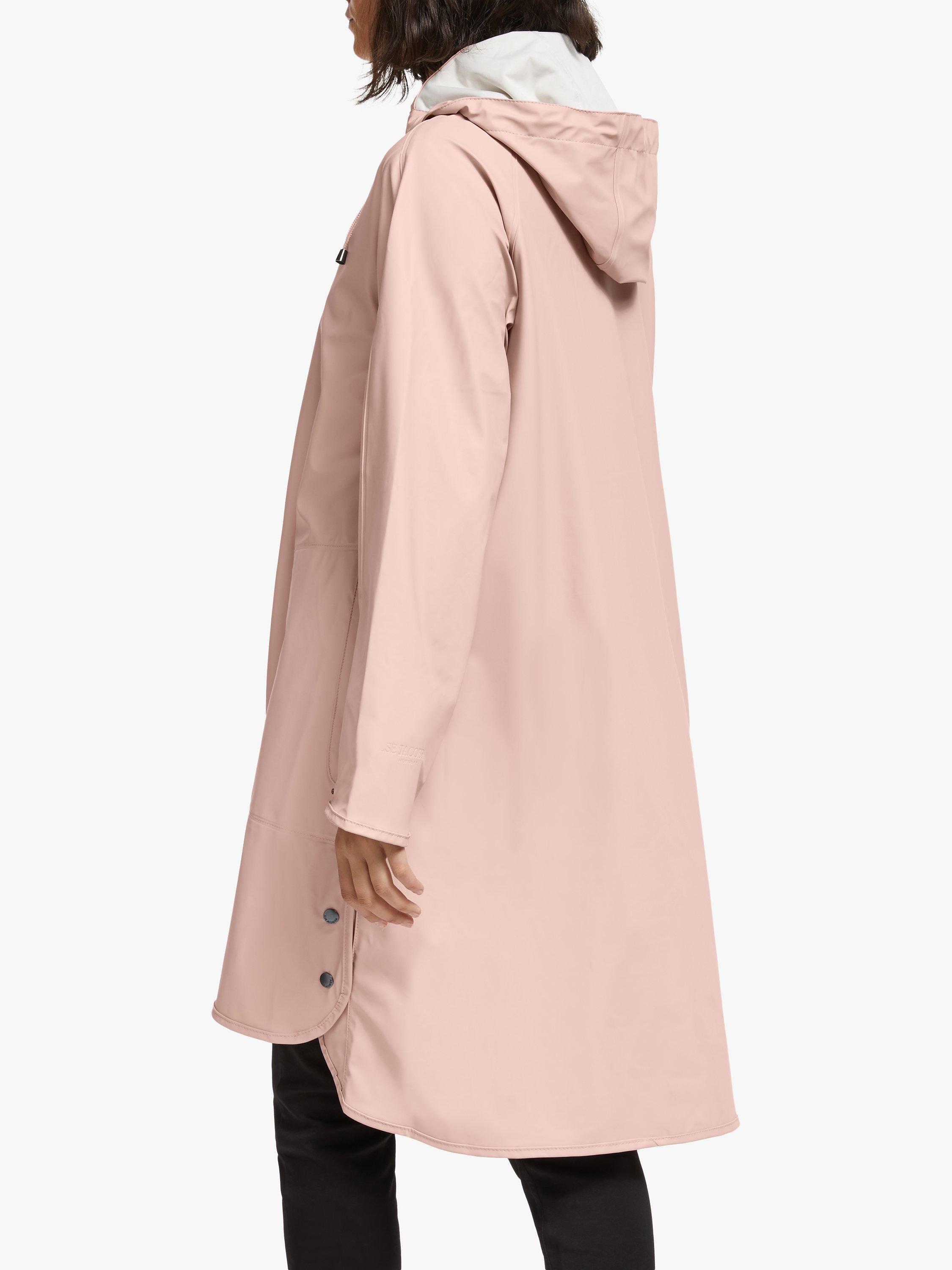 Product image 2 of 7, which shows Ilse Jacobsen Hornbæk A-Line Raincoat, Adobe Rose 370, 18