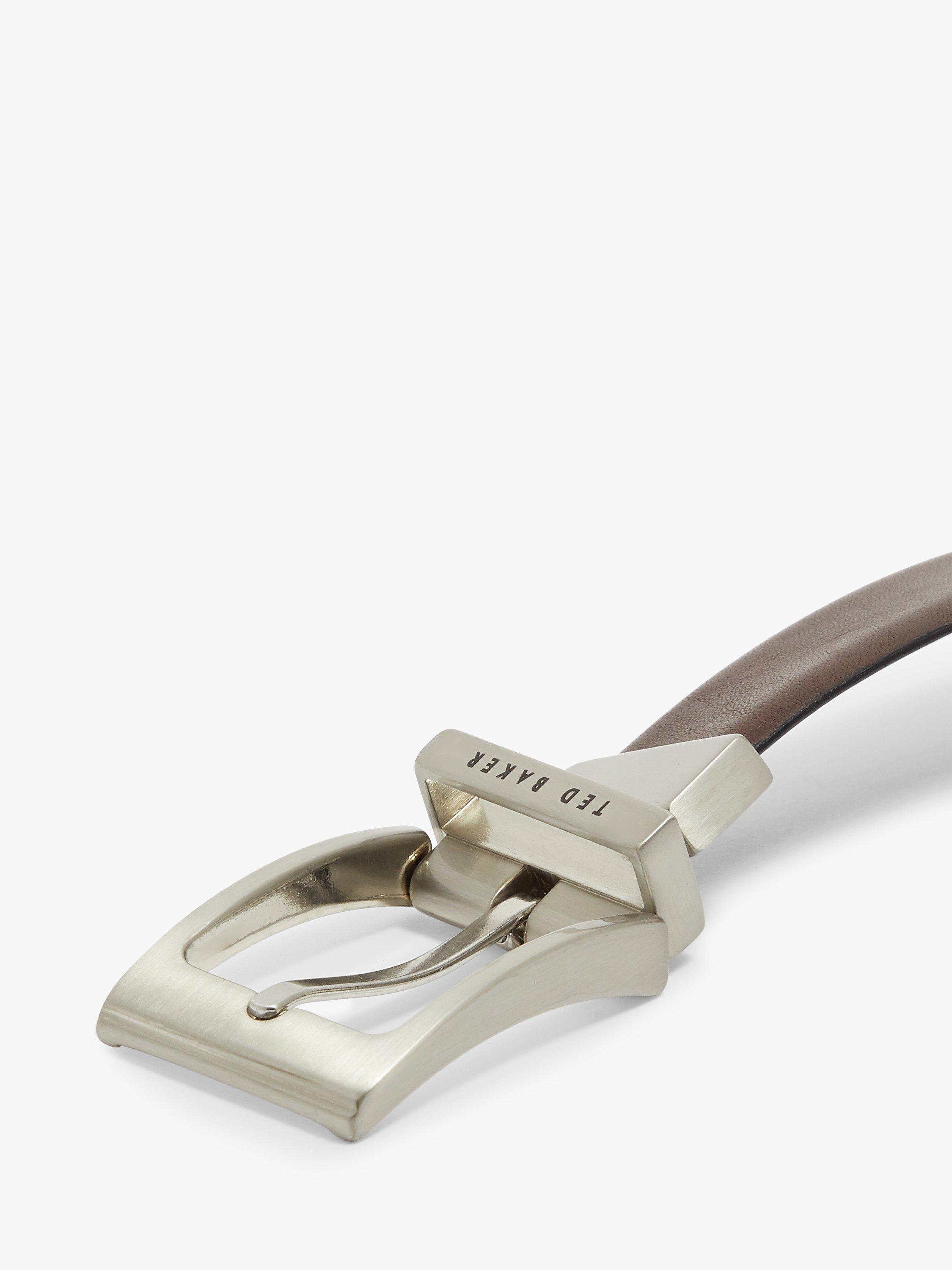 Product image 3 of 3, which shows Ted Baker Karmer Reversible Leather Belt, Chocolate, S