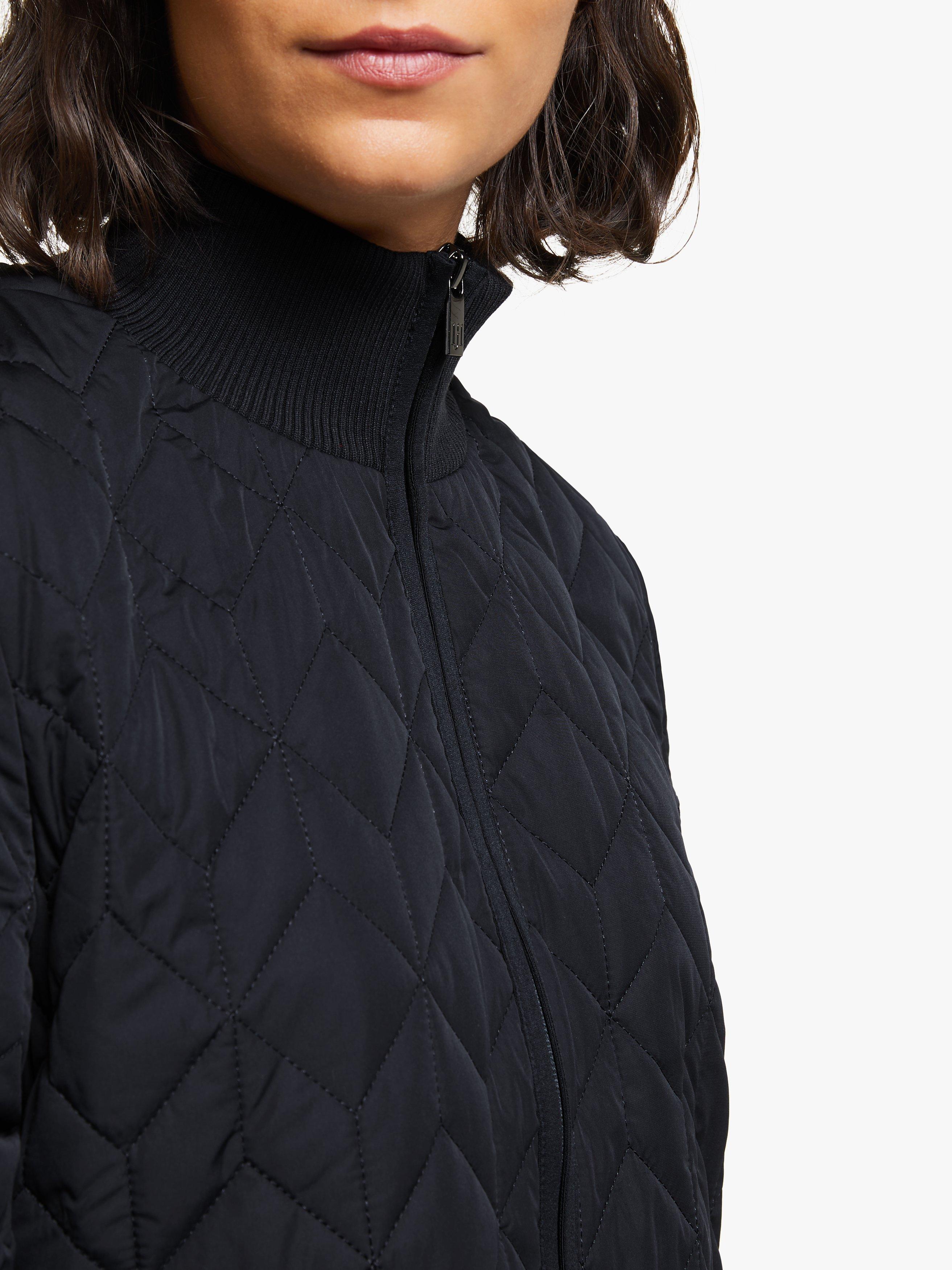 Product image 5 of 7, which shows Ilse Jacobsen Hornbæk Padded Quilted Coat, Dark Indigo, 18