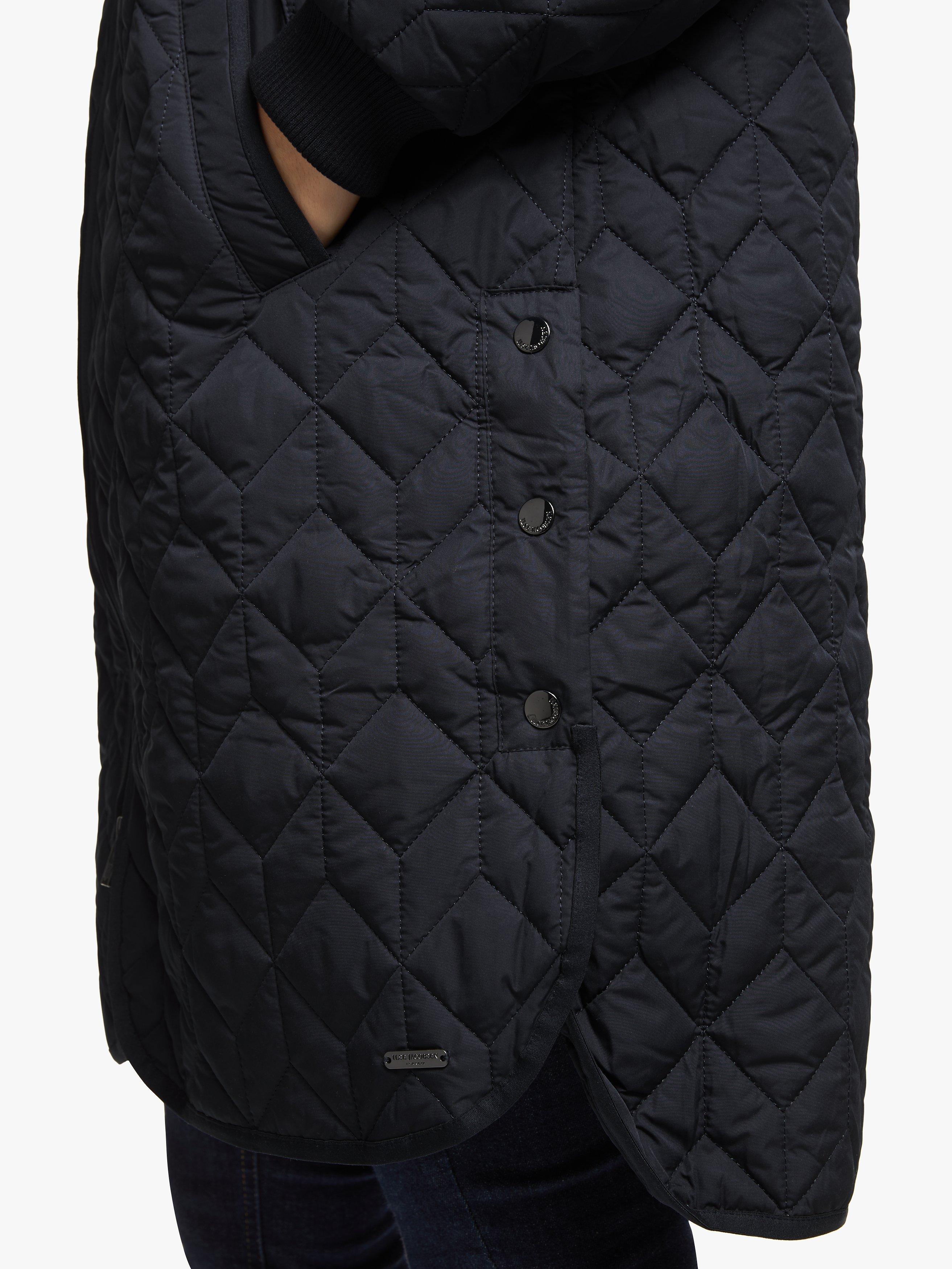 Product image 6 of 7, which shows Ilse Jacobsen Hornbæk Padded Quilted Coat, Dark Indigo, 18