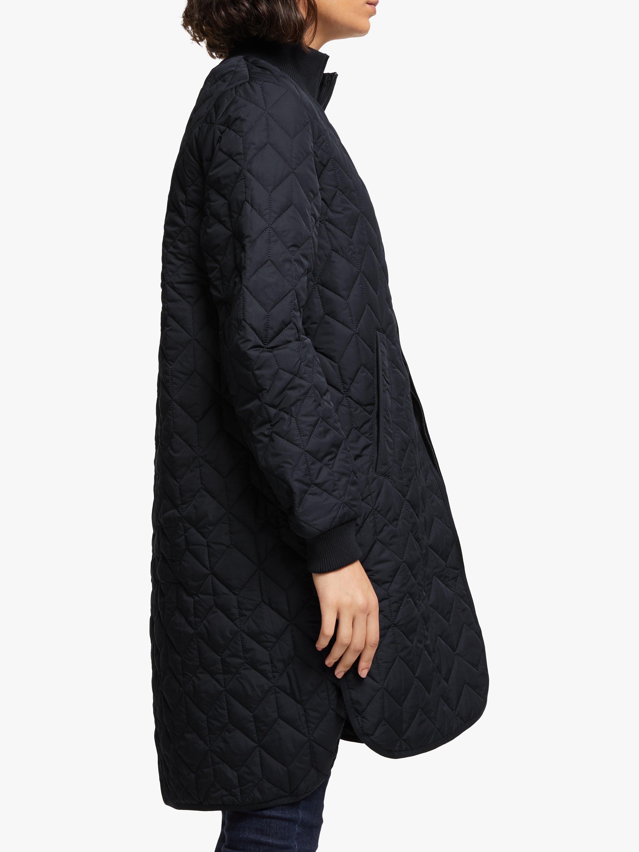 Product image 7 of 7, which shows Ilse Jacobsen Hornbæk Padded Quilted Coat, Dark Indigo, 18