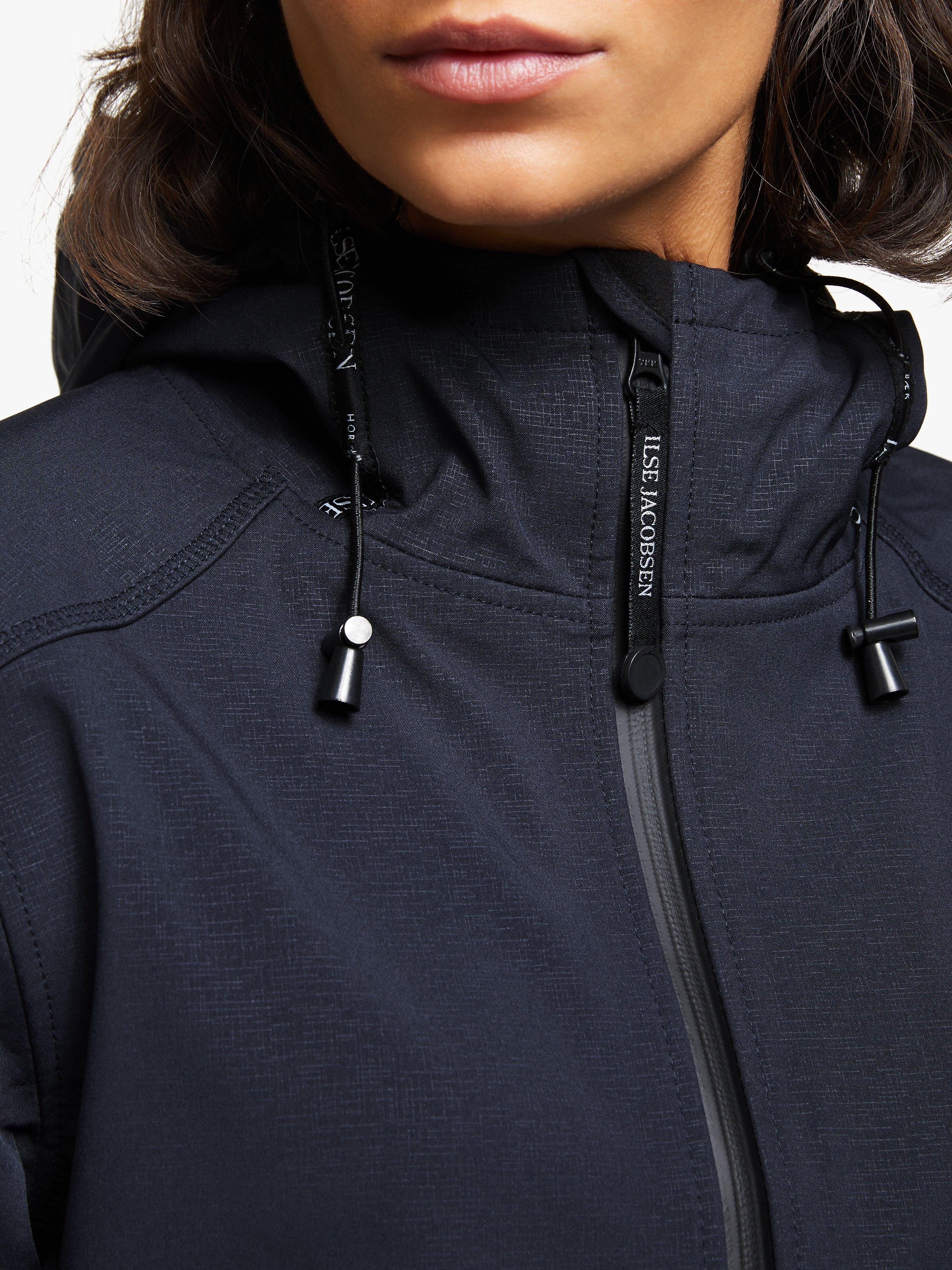 Product image 5 of 7, which shows Ilse Jacobsen Hornbæk 3/4 Length Raincoat, Indigo, 18