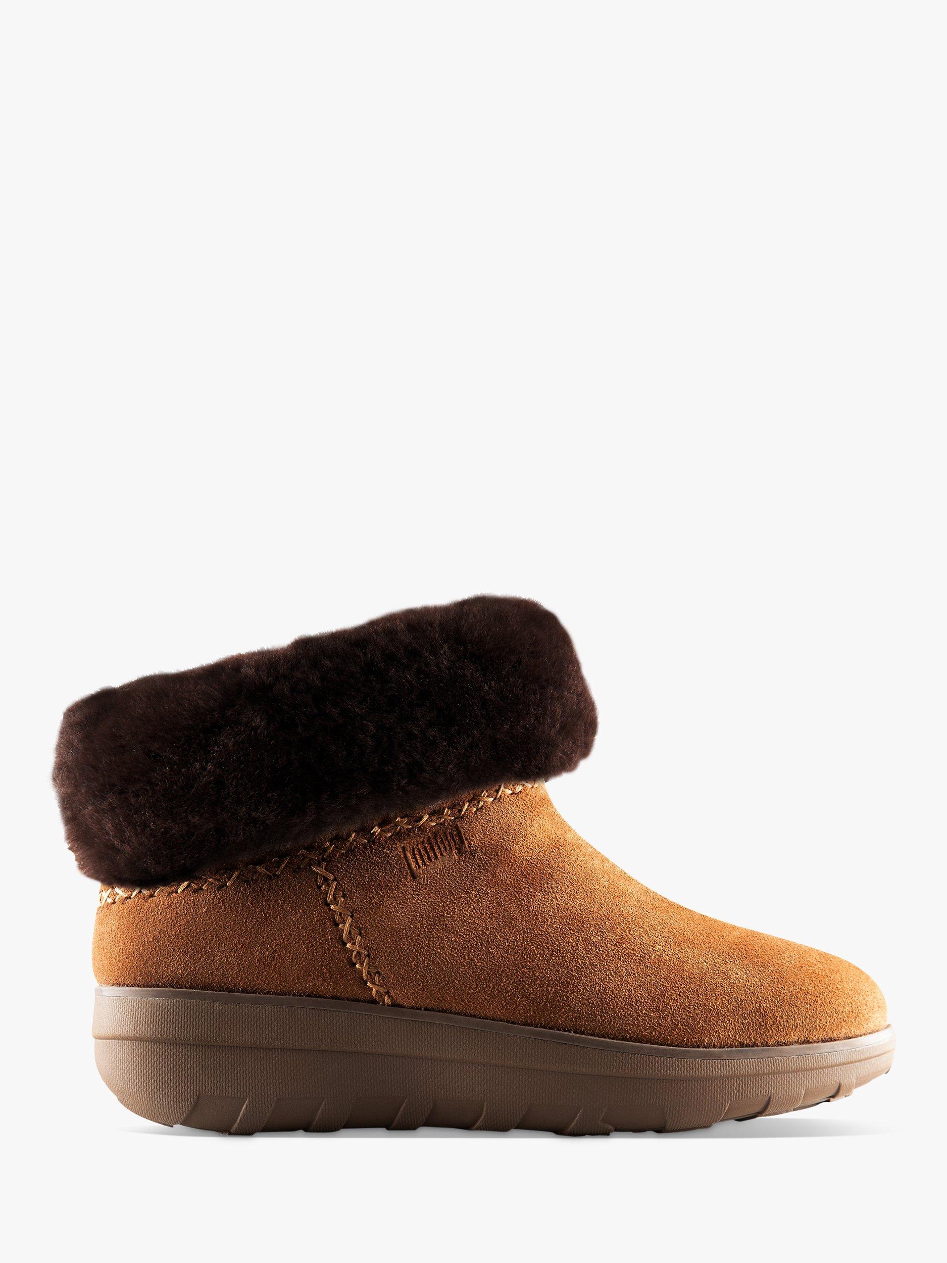 FitFlop Mukluk Shorty Ankle Boots, Chestnut, 5
