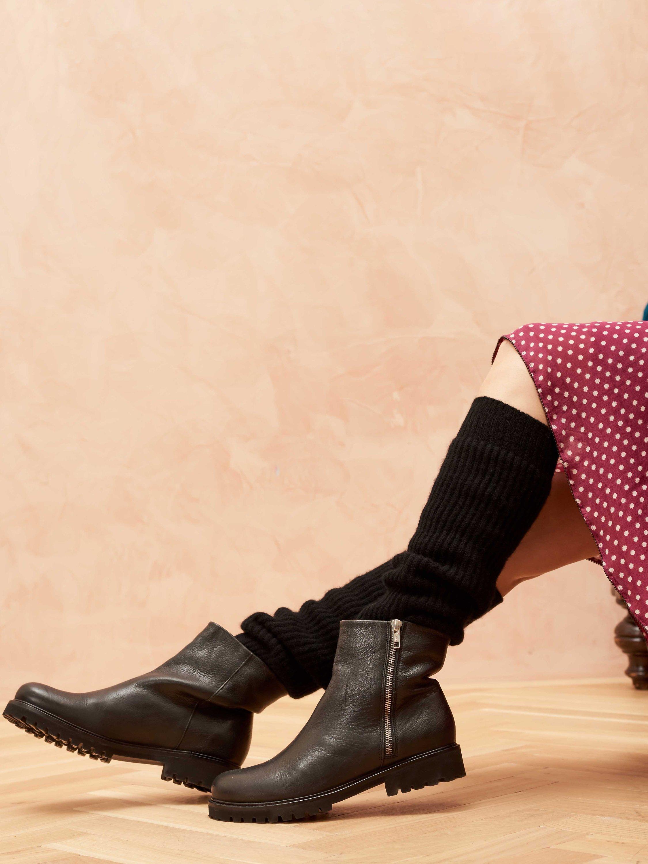 Brora Cashmere Rib Leg Warmers