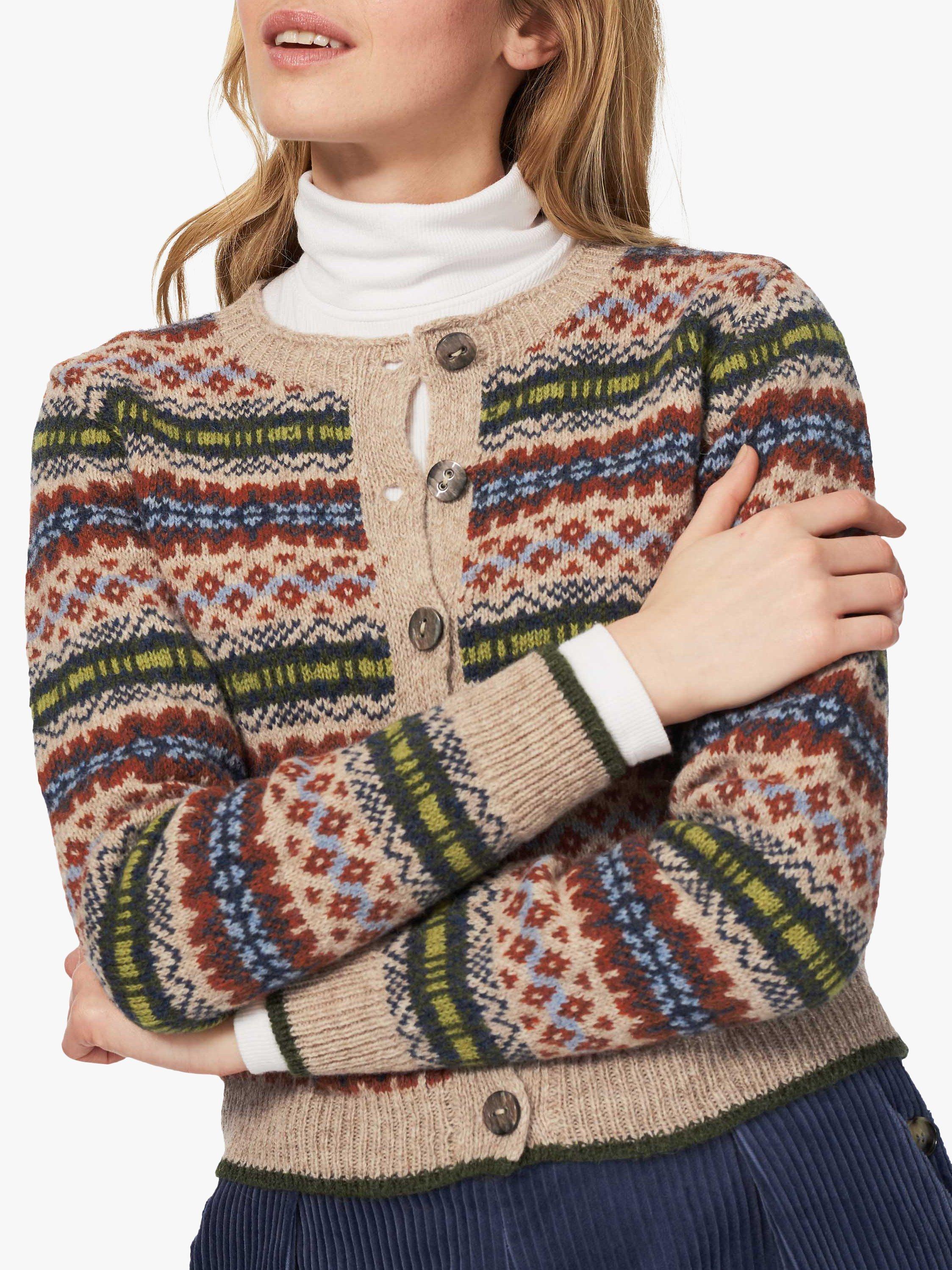 Brora lambswool fair isle cardigan best sale