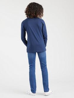 Levi's Kids' Long Sleeve Bat Logo T-Shirt - view 2, Navy