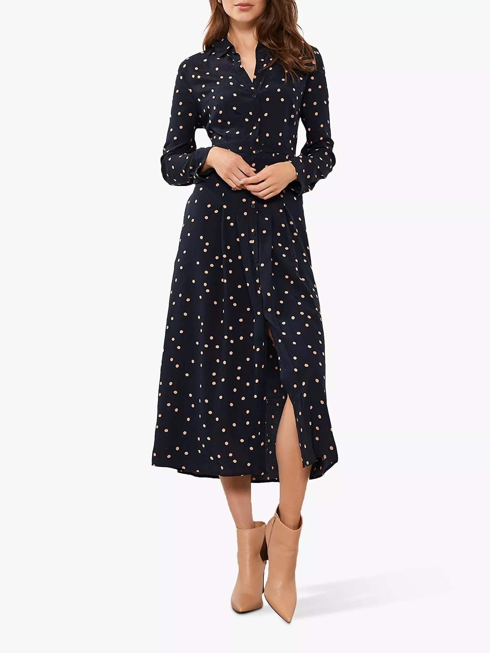 Nobody's Child Navy Dress Polka Dot Dress John Lewis Mint Velvet