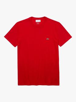 Lacoste Pima Crew Neck T-Shirt, Red