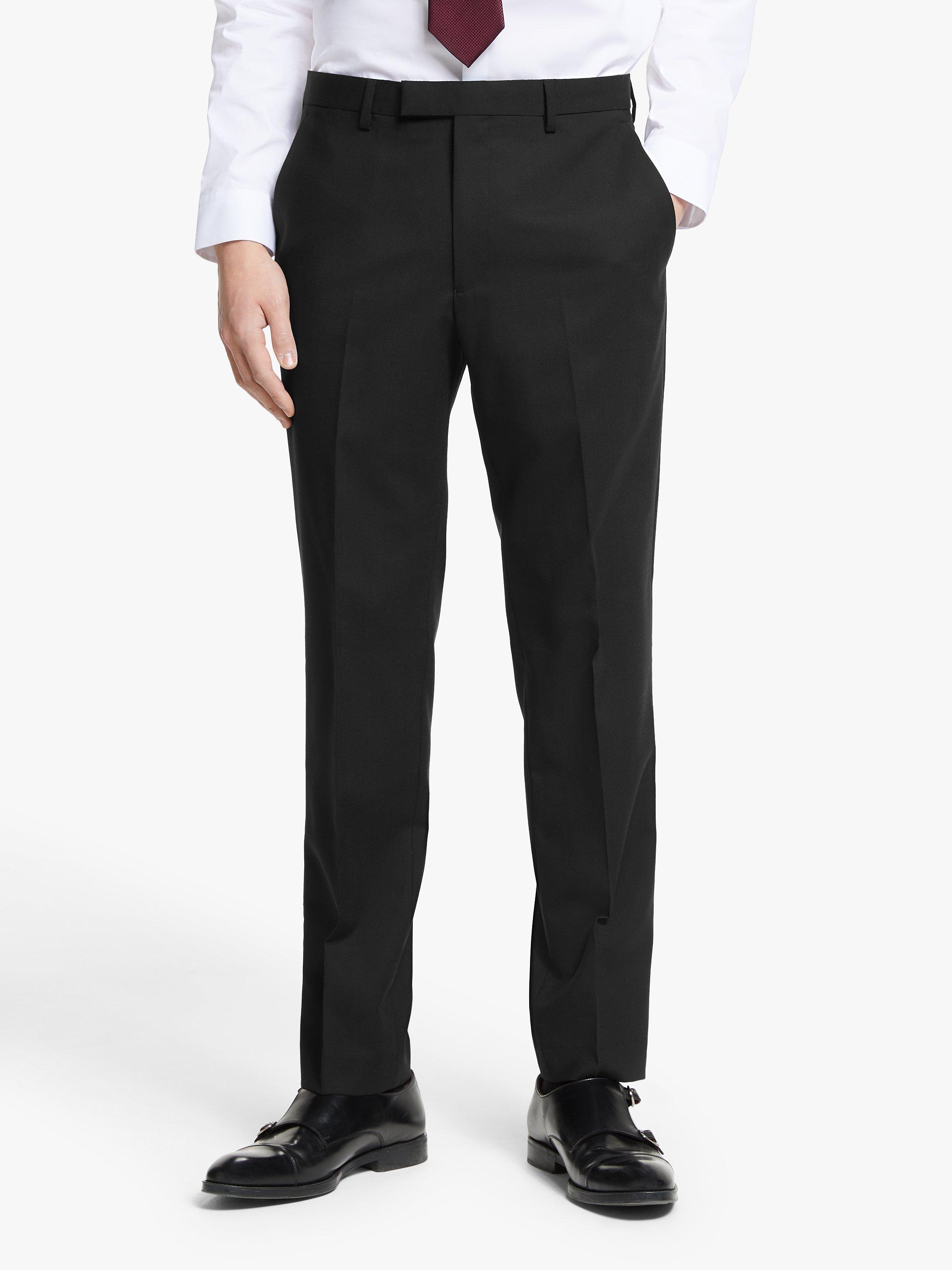 Kin Bengaline Wool Slim Fit Suit Trousers, Black