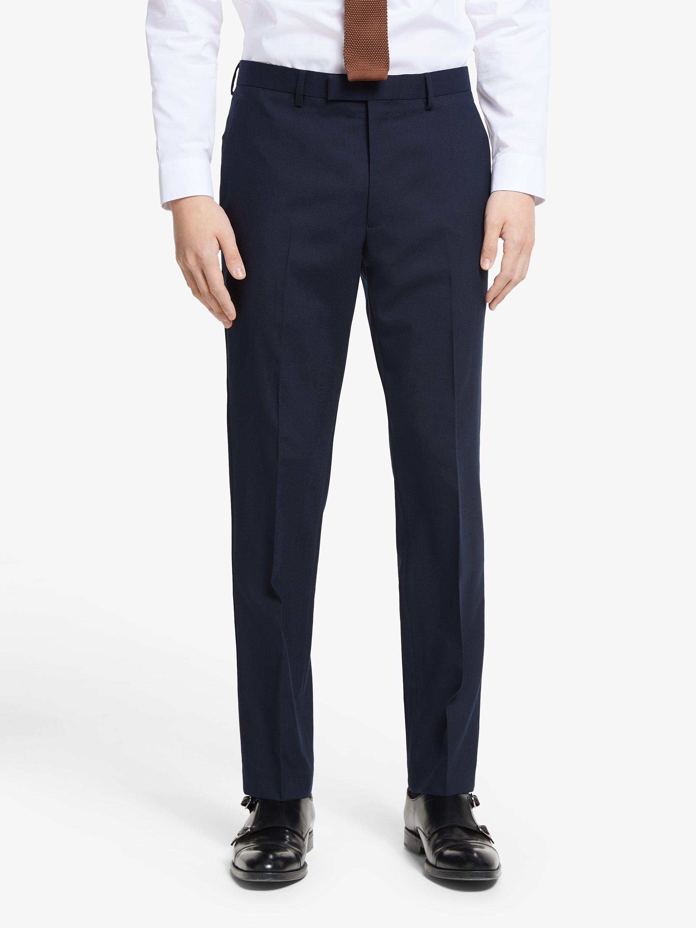 Kin Bengaline Wool Slim Fit Suit Trousers, Navy