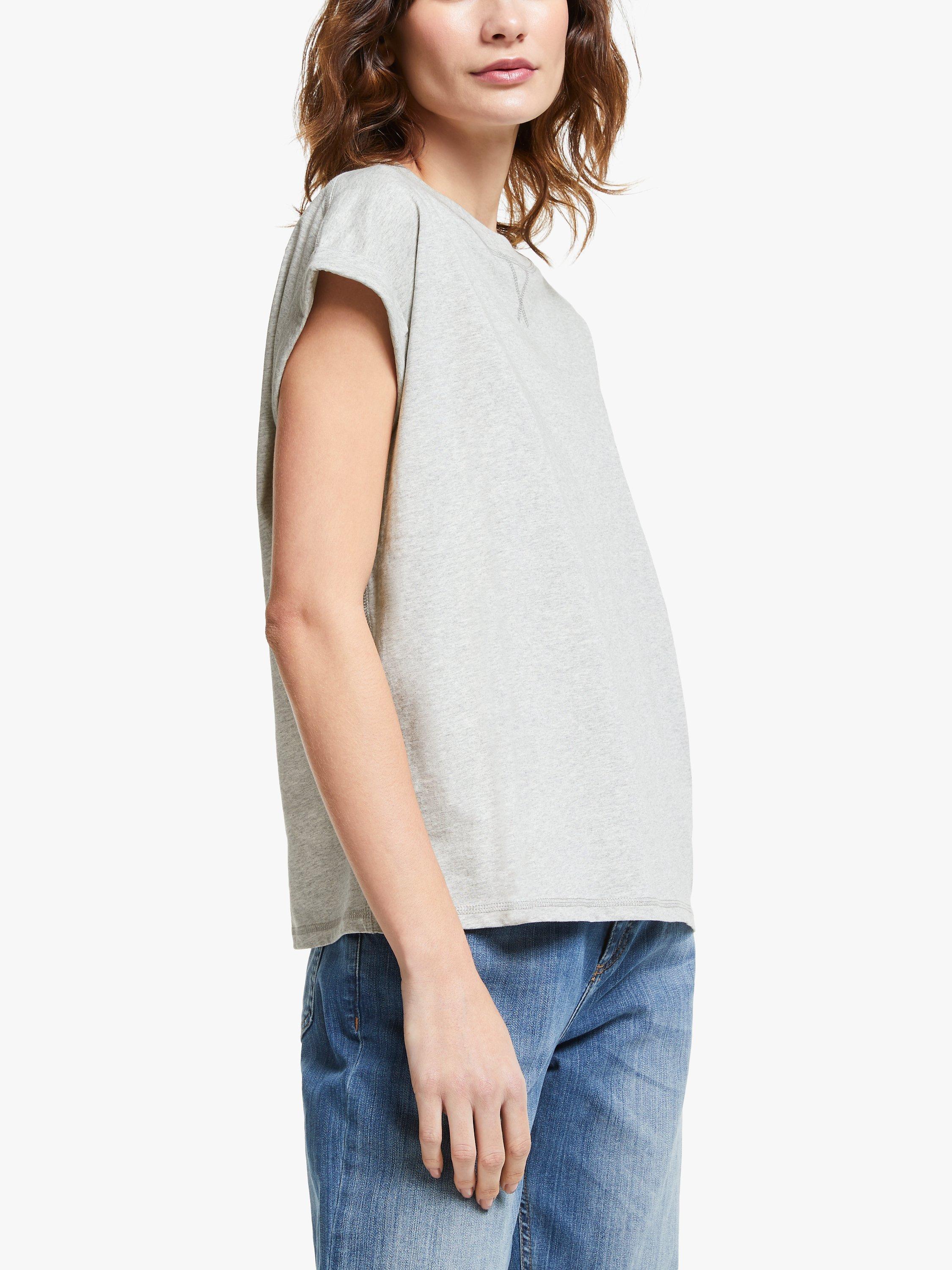 Product image 6 of 6, which shows AND/OR Cotton Tank T-Shirt, Grey Marl, 6
