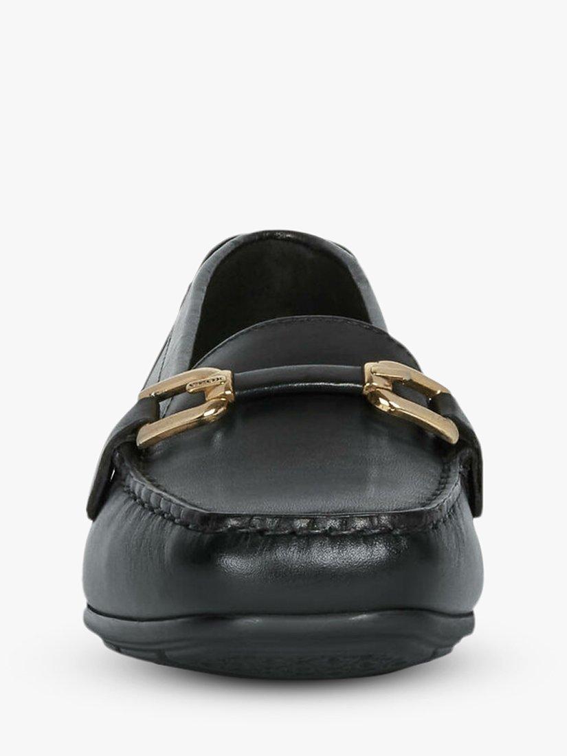 Product image 3 of 7, which shows Geox Women's Annytah Leather Moccasins, Black, Black, 3