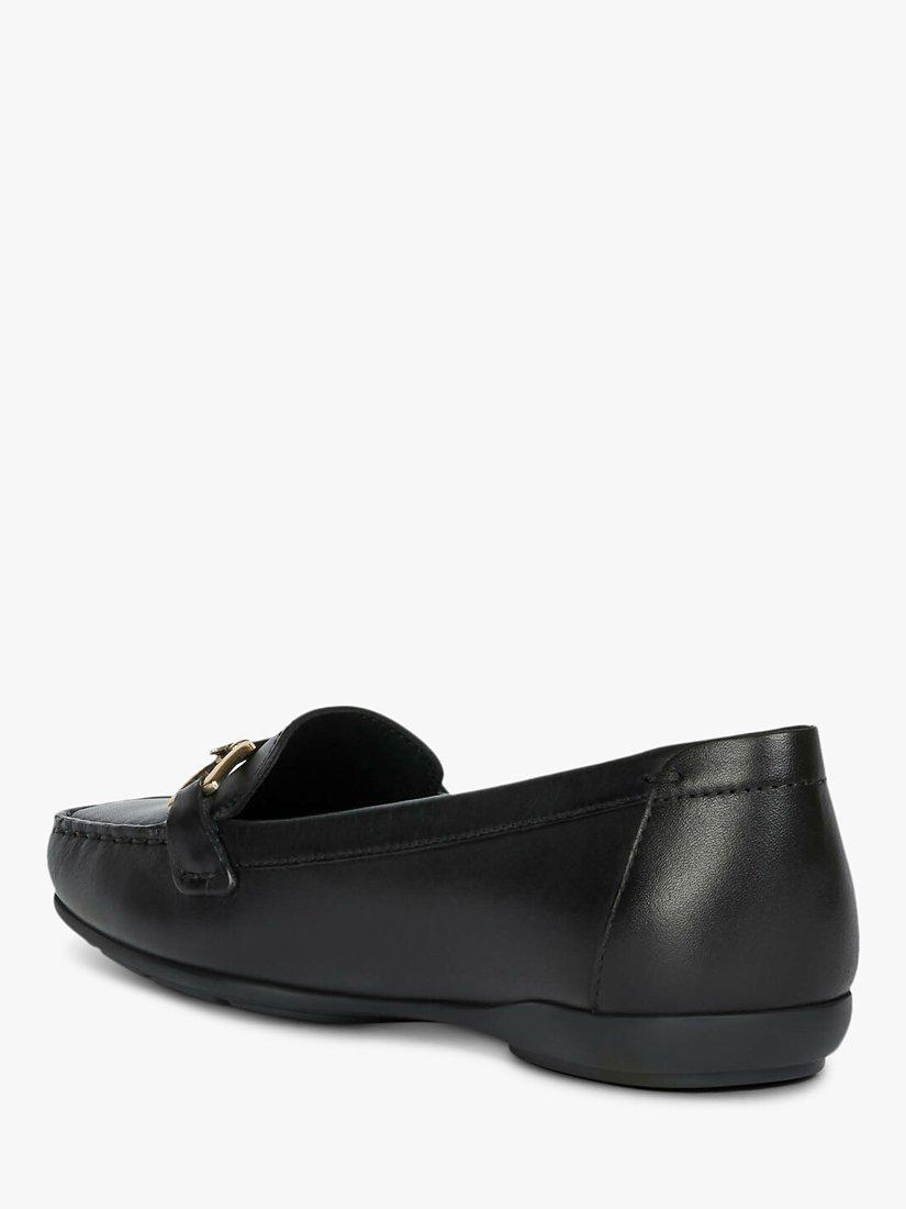 Product image 4 of 7, which shows Geox Women's Annytah Leather Moccasins, Black, Black, 3