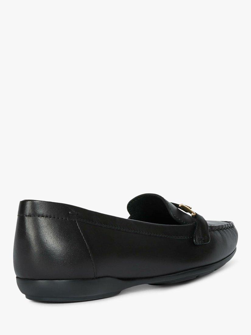 Product image 5 of 7, which shows Geox Women's Annytah Leather Moccasins, Black, Black, 3