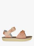 Salt-Water Kids' Surfer Leather Sandals, Rose Gold