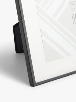 John Lewis Daya Photo Frame & Mount, Matt Black - view 2, Black