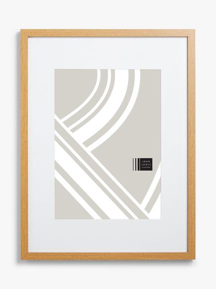 John Lewis Poster Frame & Mount, Wood Effect