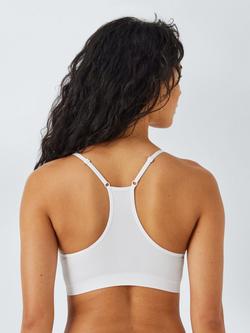 John Lewis ANYDAY Gentle Support April Seamfree Cropped Bra - view 2, White