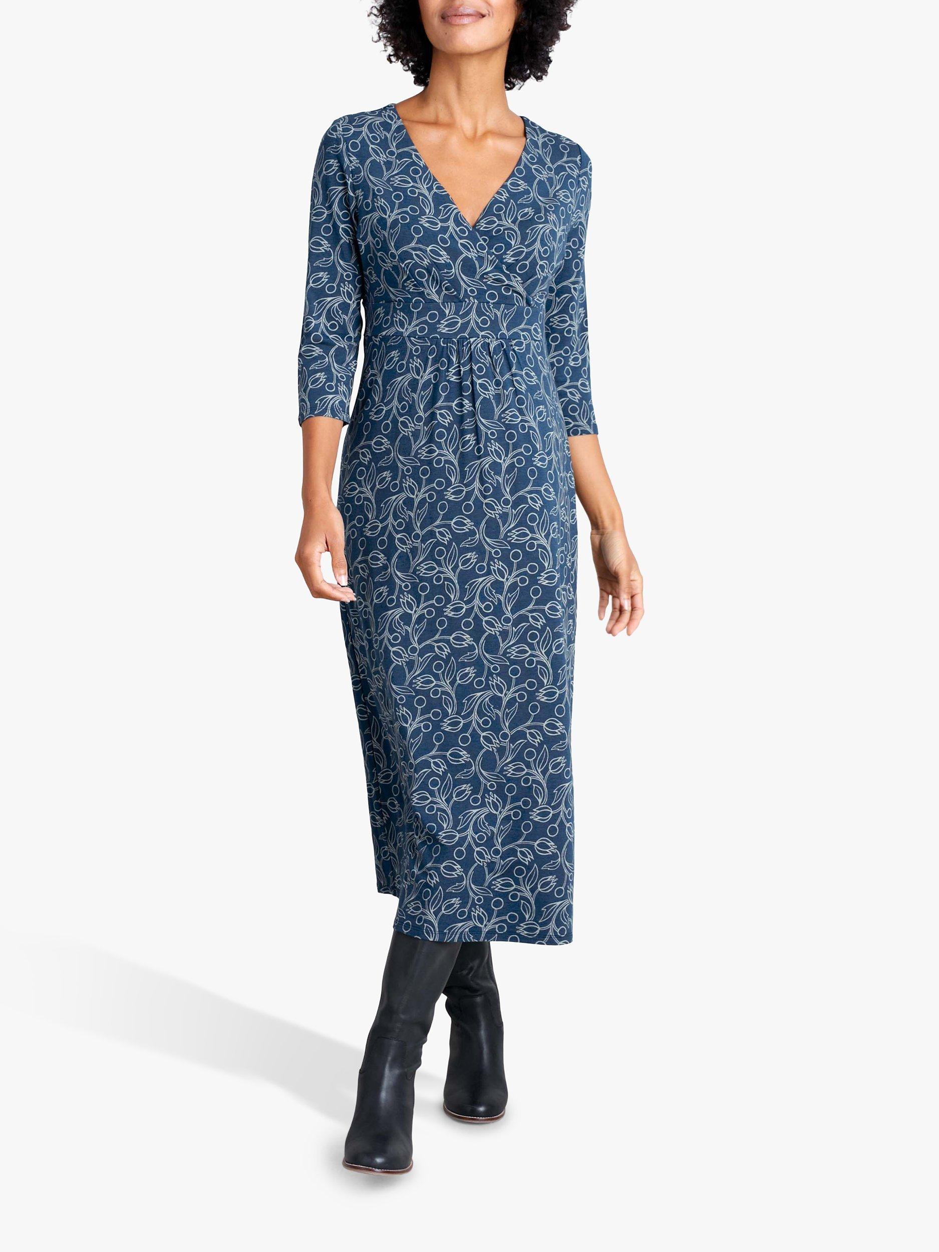 Seasalt Lake II Jersey Dress, Hammered Floral Gallery
